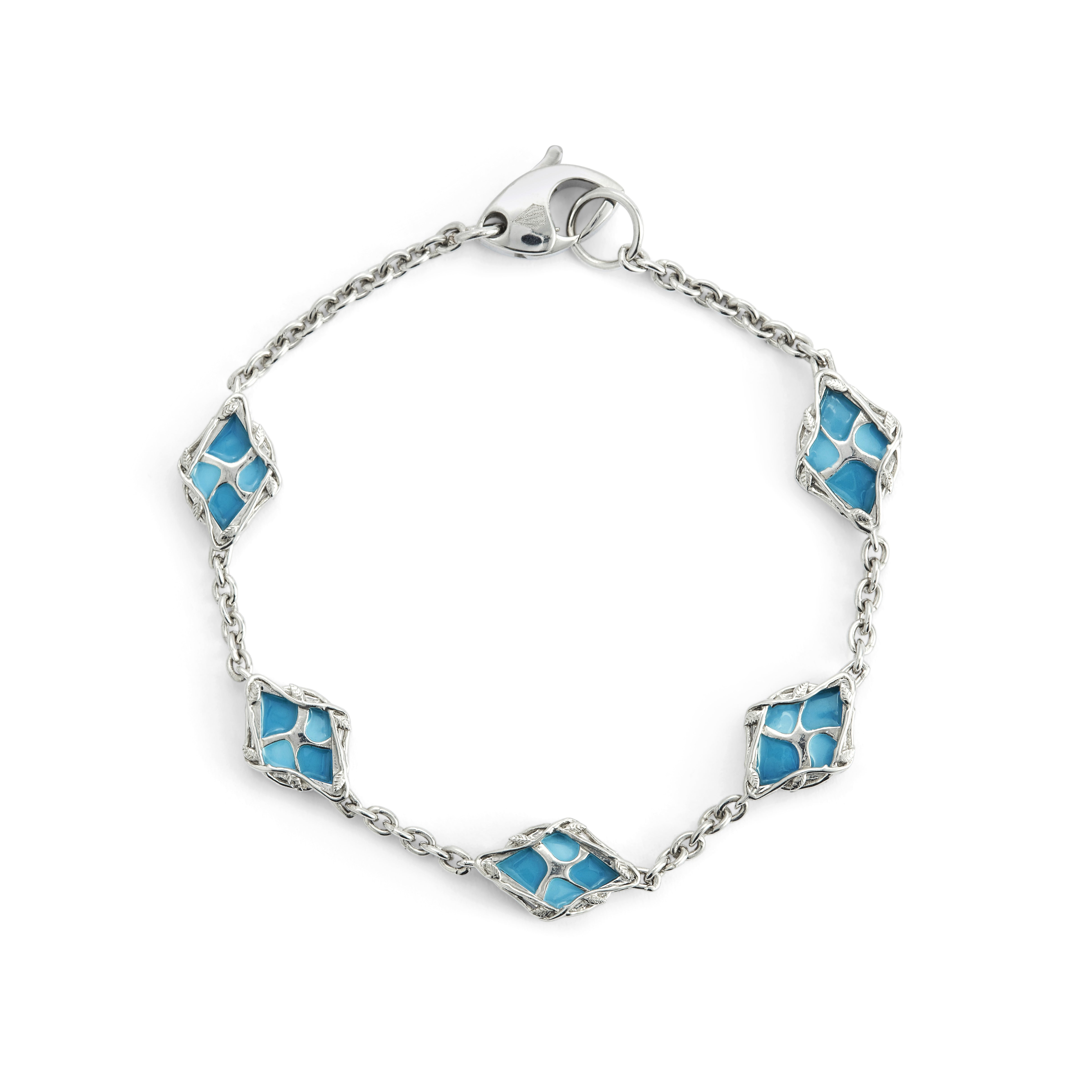 Jungle Splash Cloisonné’ Enamel Bracelet
