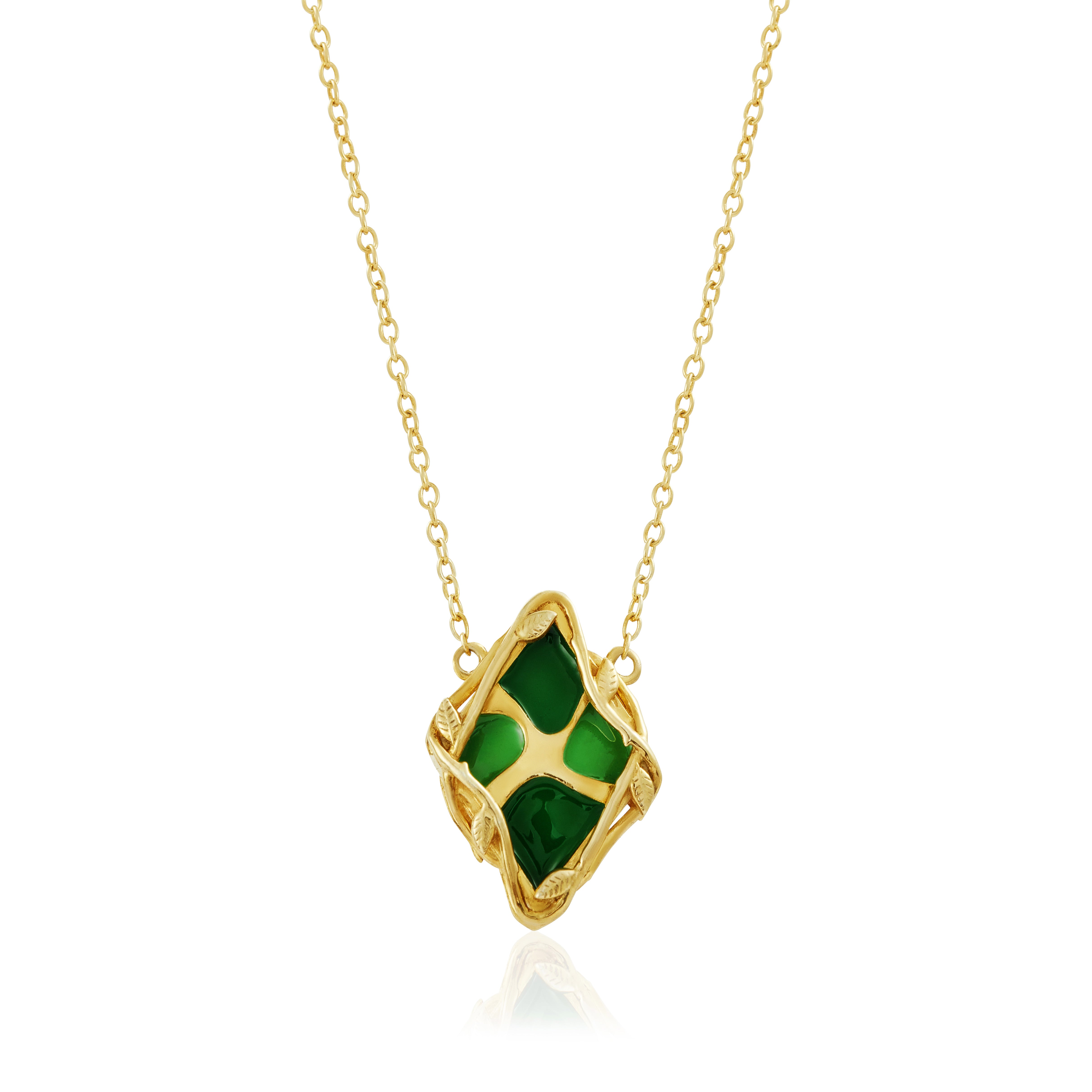 Jungle Splash Cloisonné’ Enamel Necklace