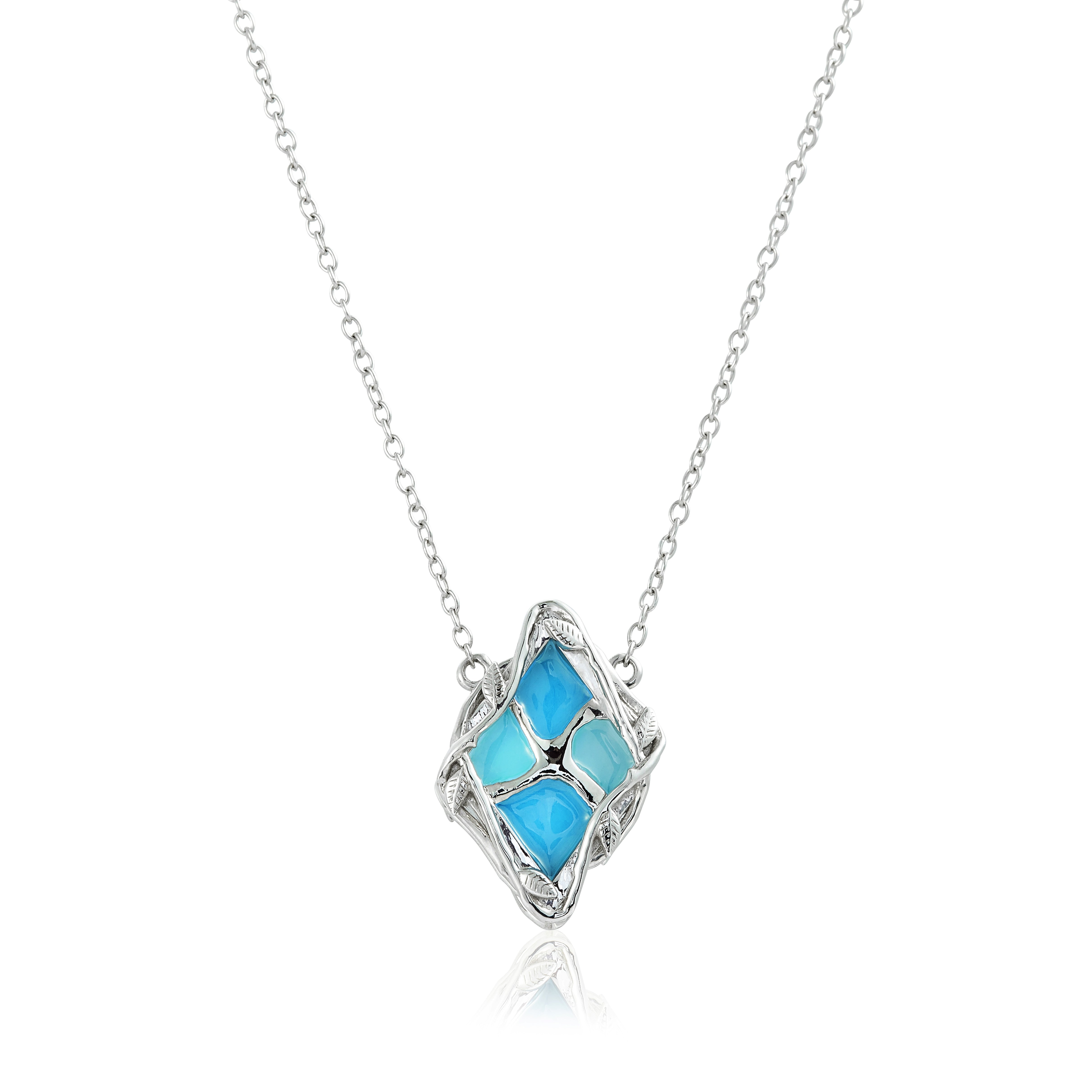 Jungle Splash Cloisonné’ Enamel Necklace