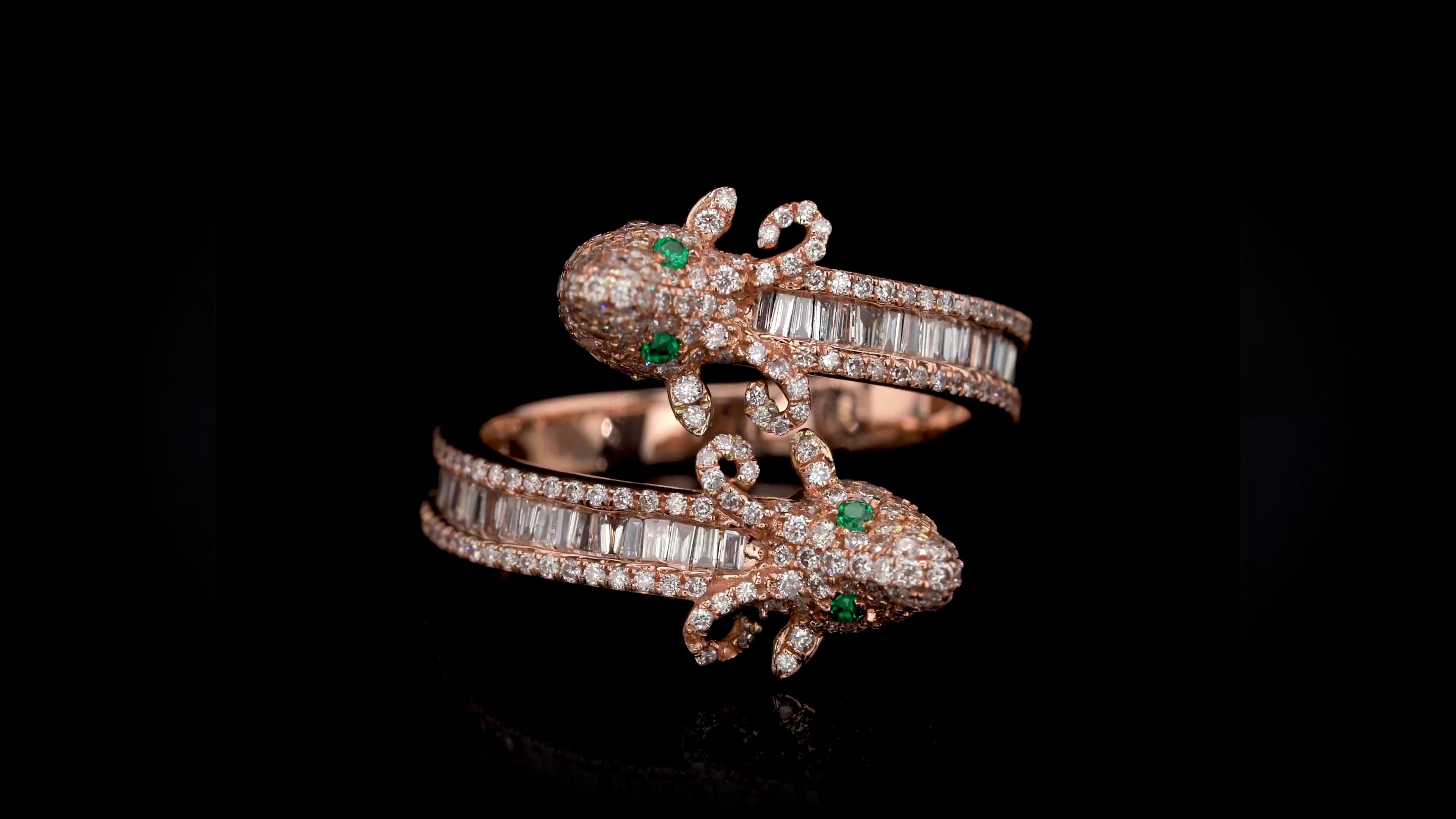 Graceful Gazelle Rose gold Diamond ring