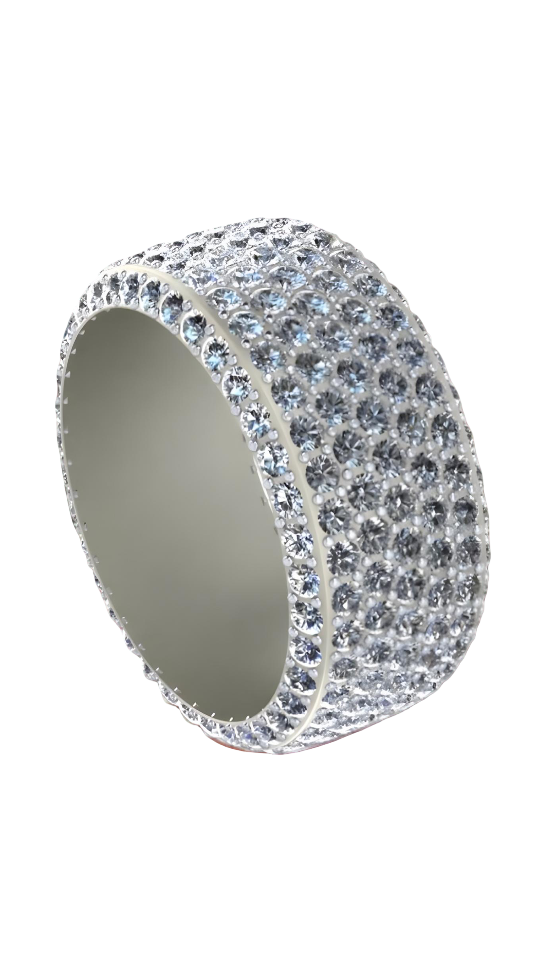 Diamond Dotted Eternity Band