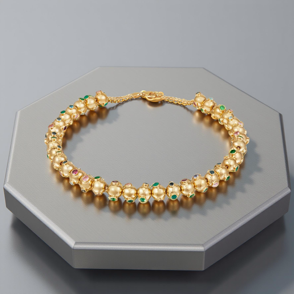 Chenille’ DNA 18ct Yellow Gold Necklace