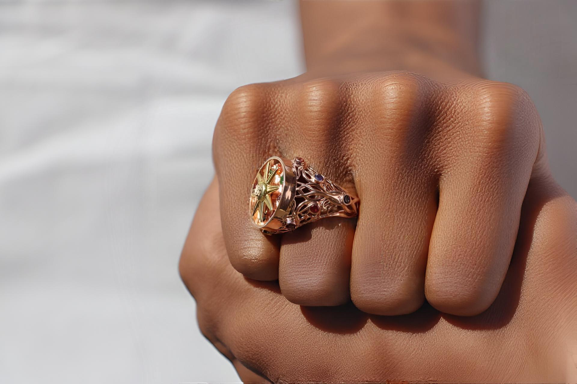 Galaxy Motion Star Kinetic Ring Infinity Rose