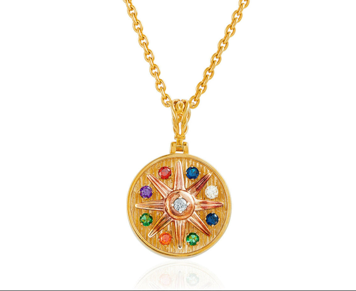 Galaxy Motion Star Kinetic Necklace