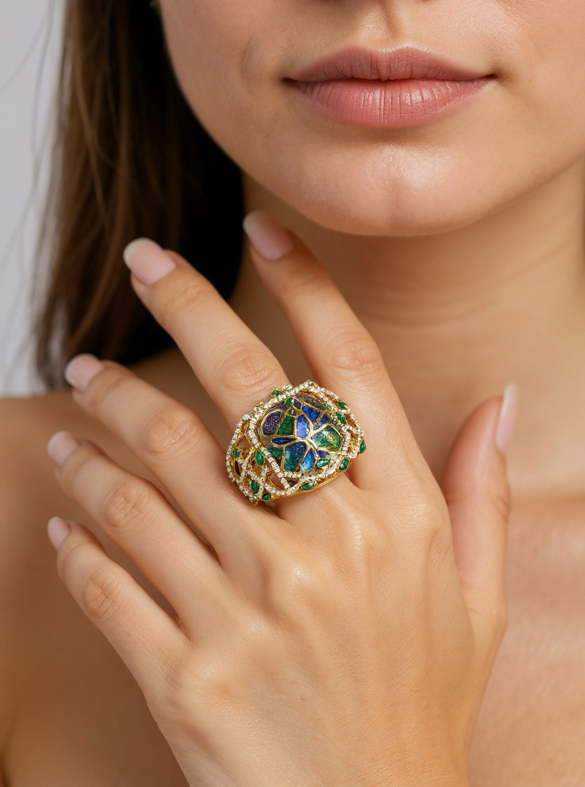 Royal De-Vine Enamel Potion Ring