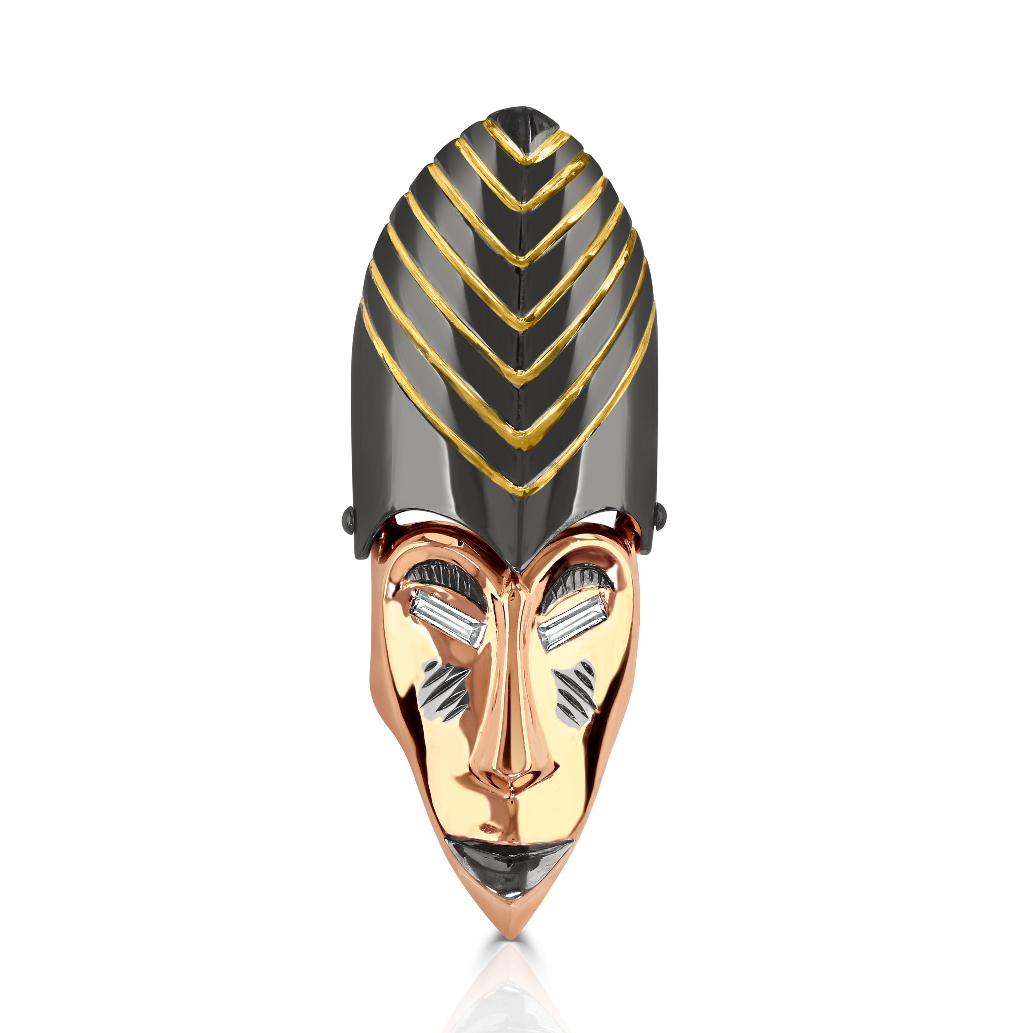 Sterling Silver Mask Ring (Hidden Queen Edition)