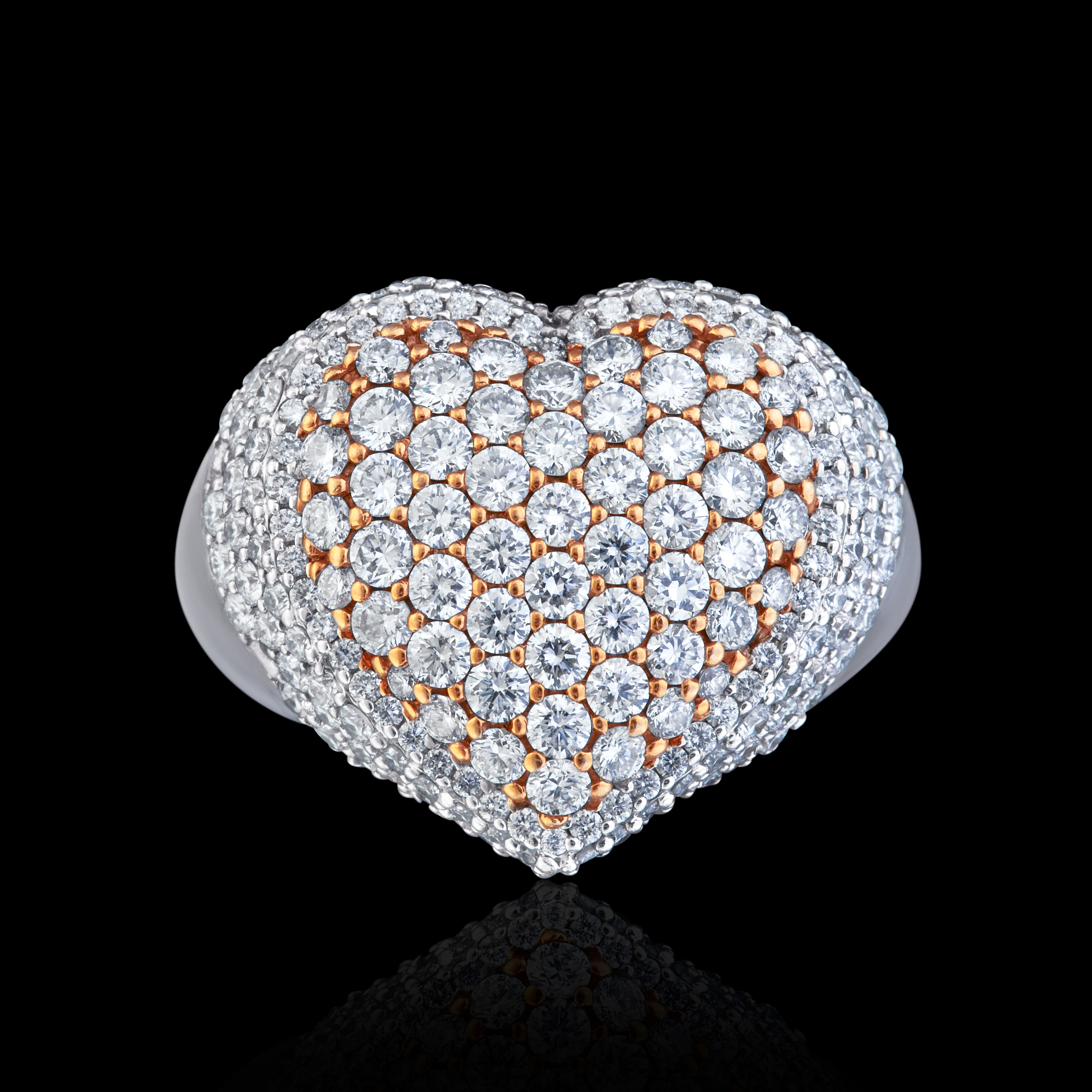 Full heart Diamond ring