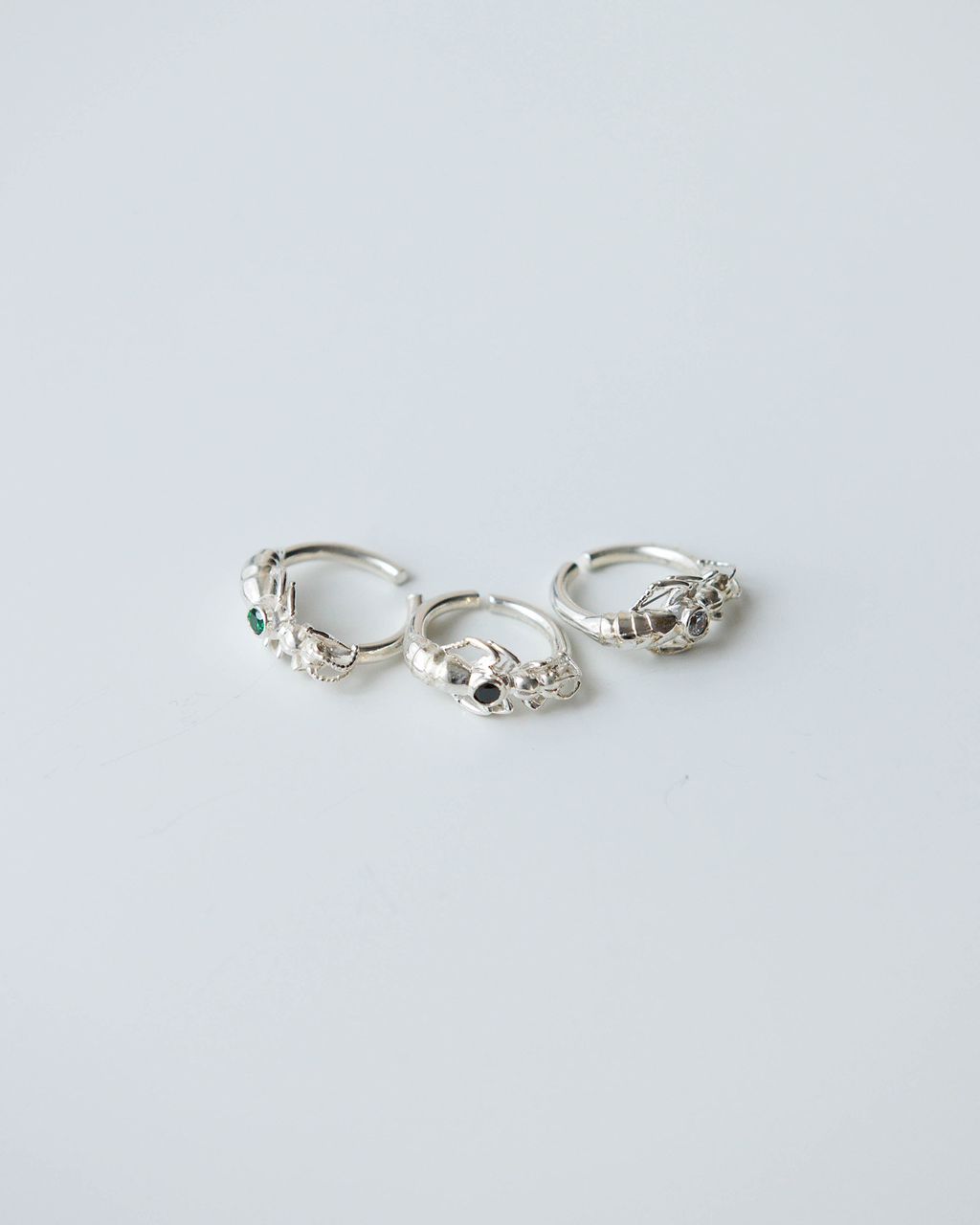 Sterling Silver African Rove beetle ring
