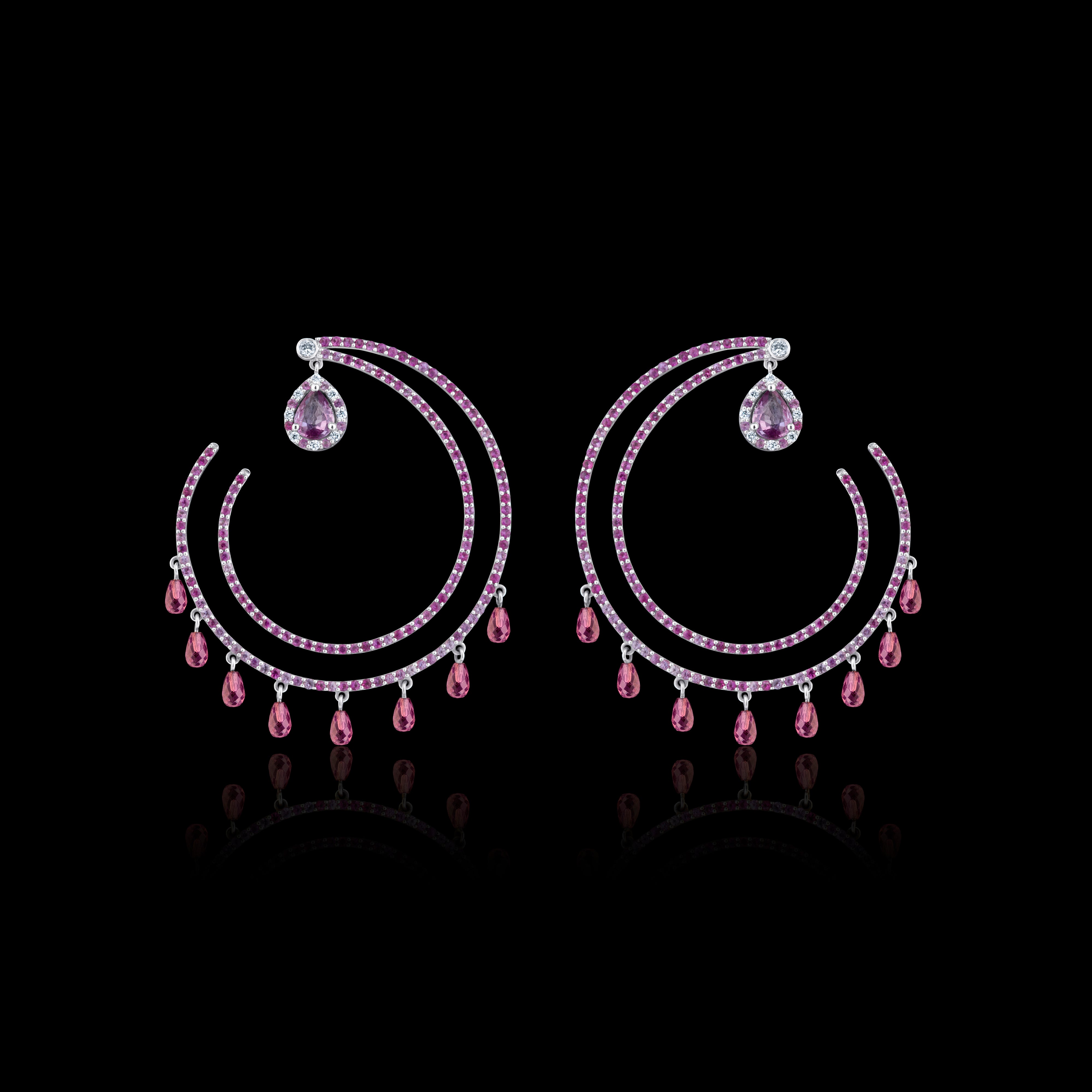 Pink Panther 18ct Gold Earrings
