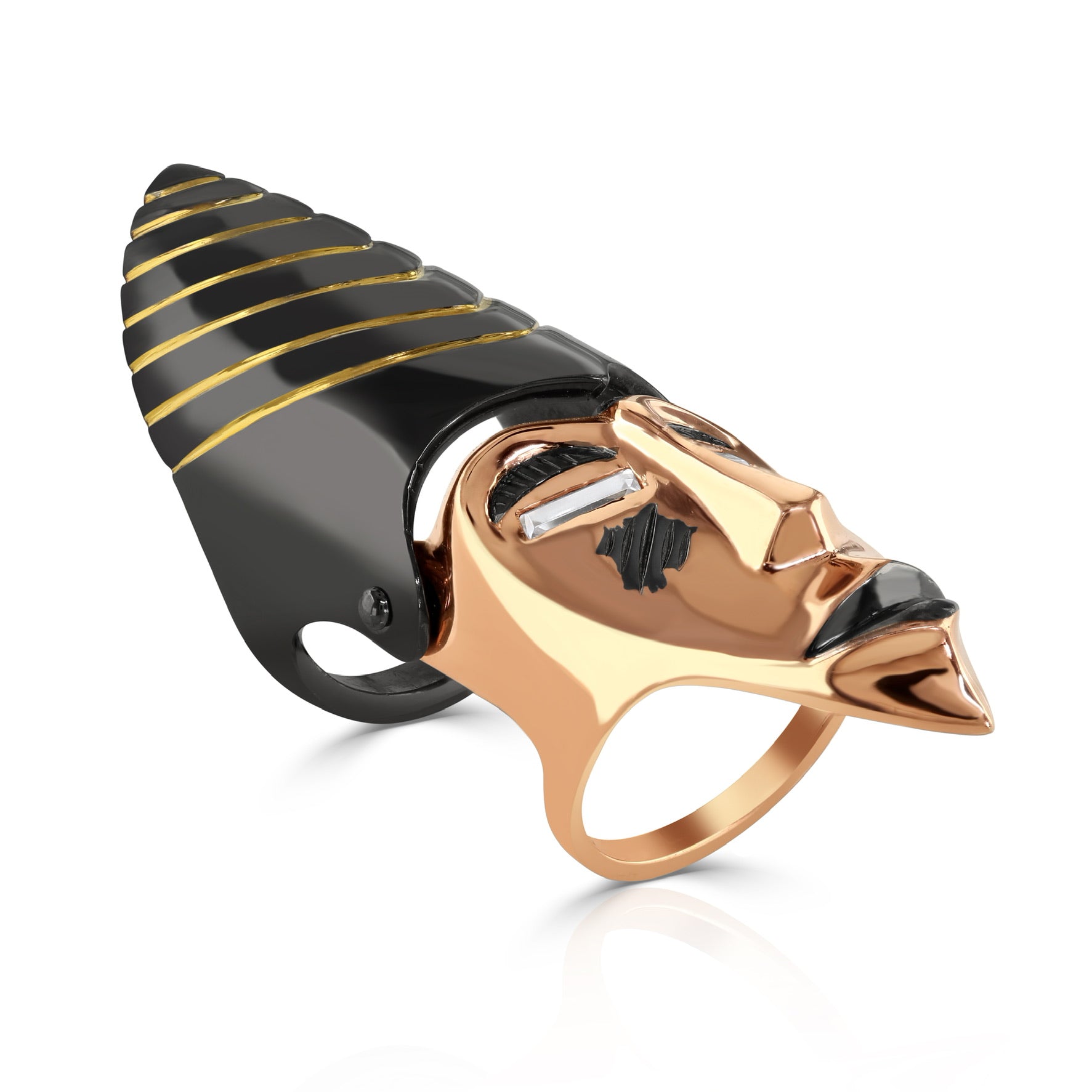 Sterling Silver Mask Ring (Hidden Queen Edition)