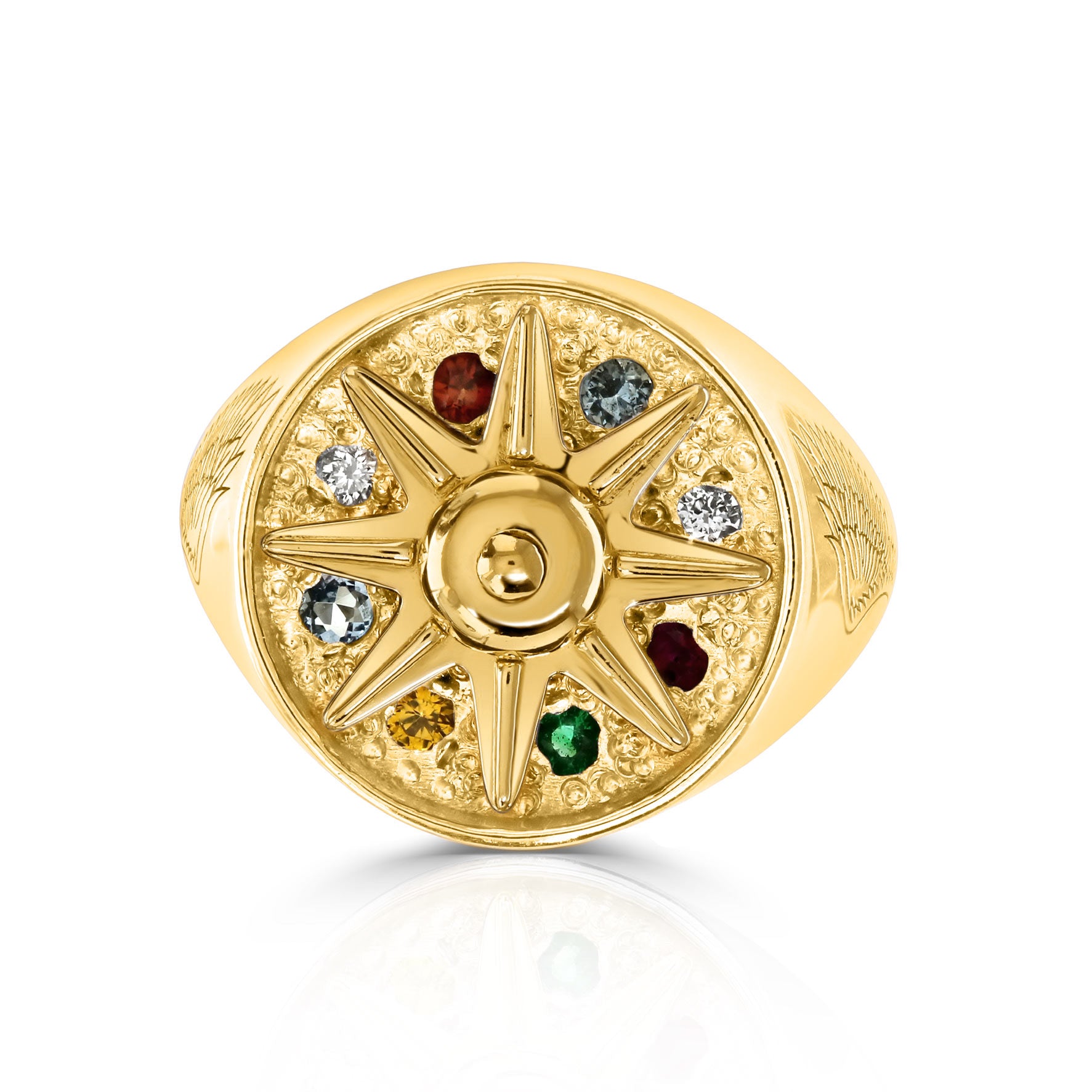 Celestial Wing Star 18ct Gold Ring