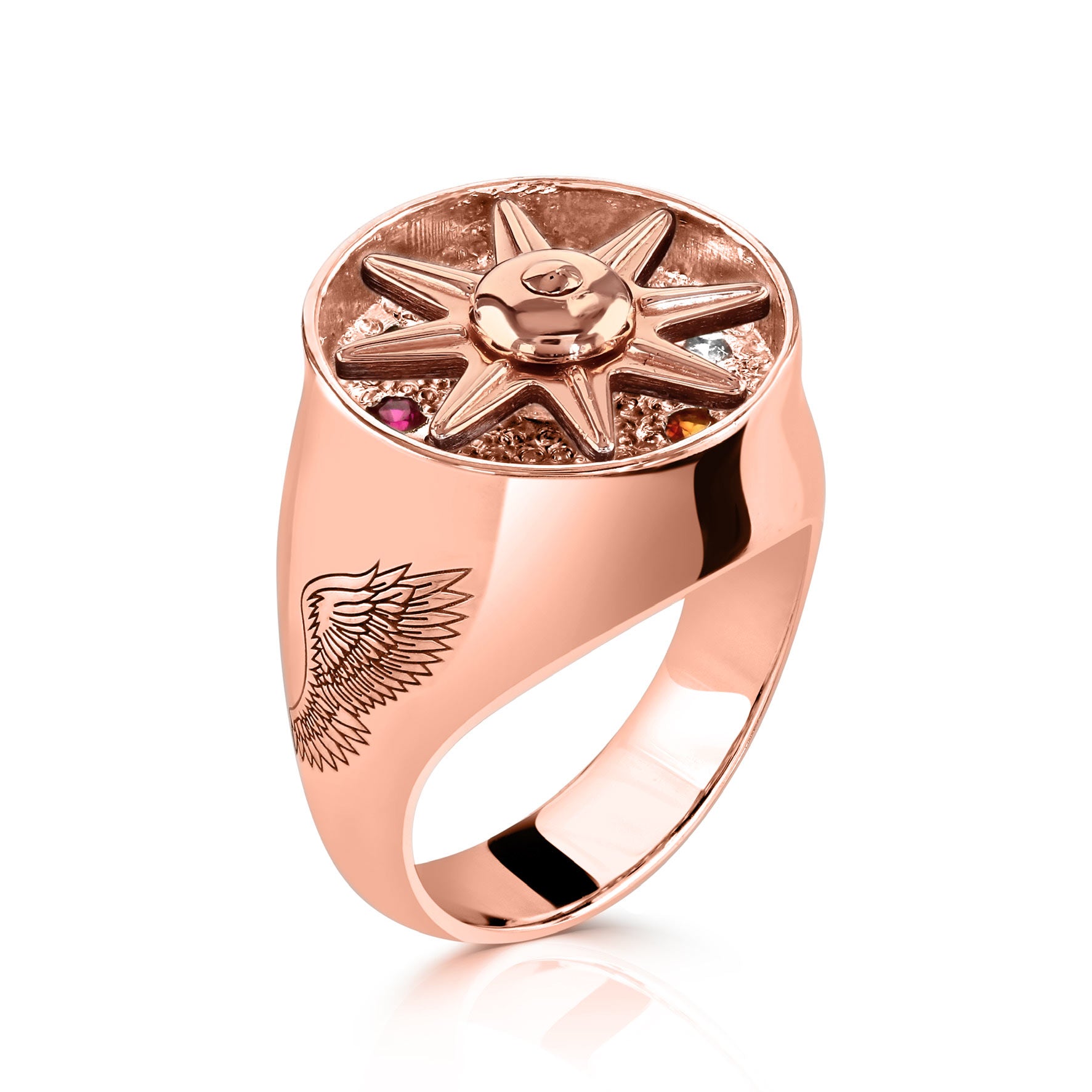 Celestial Wing Star 18ct Gold Ring