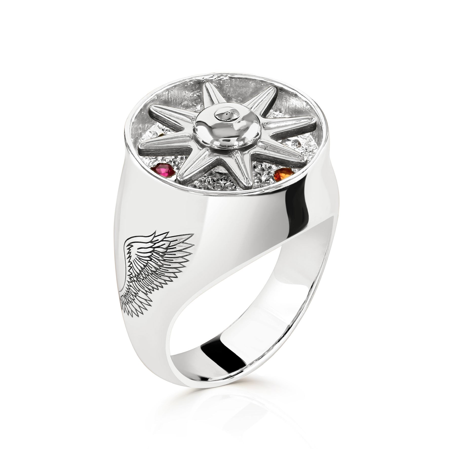 Celestial Wing Star 18ct Gold Ring