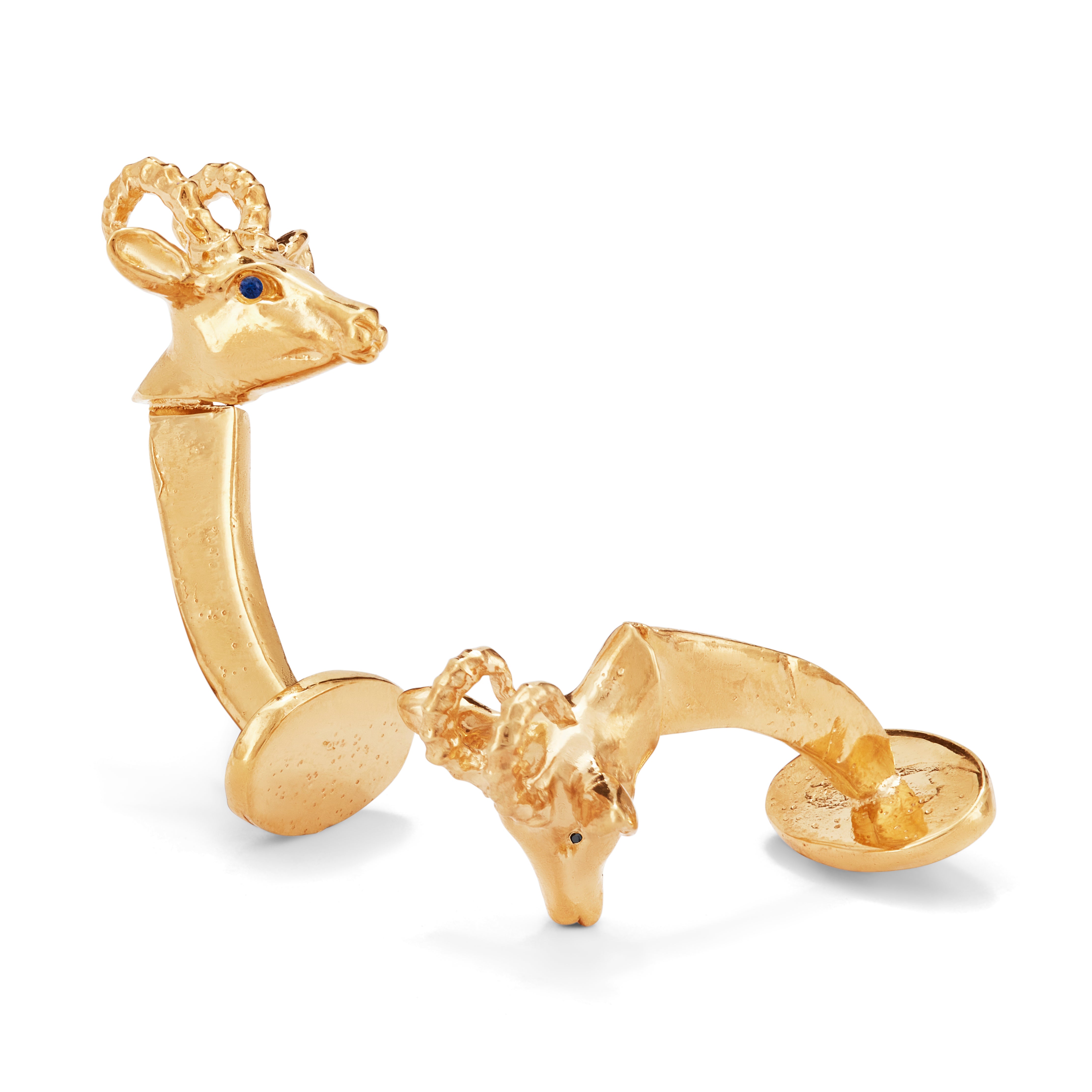 Gazelle Safari Cufflinks Sterling Silver