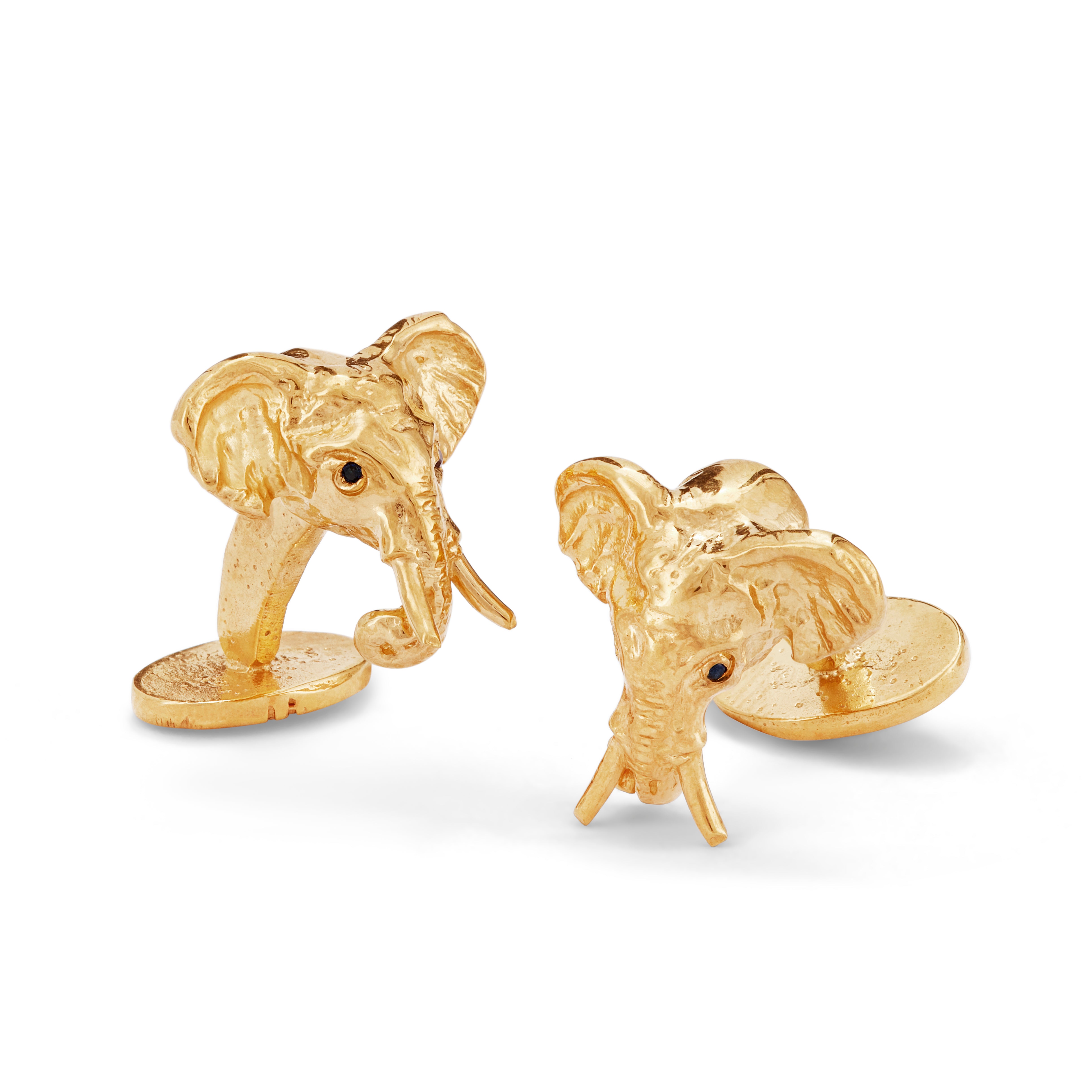 Elephant Safari Cufflinks Sterling Silver