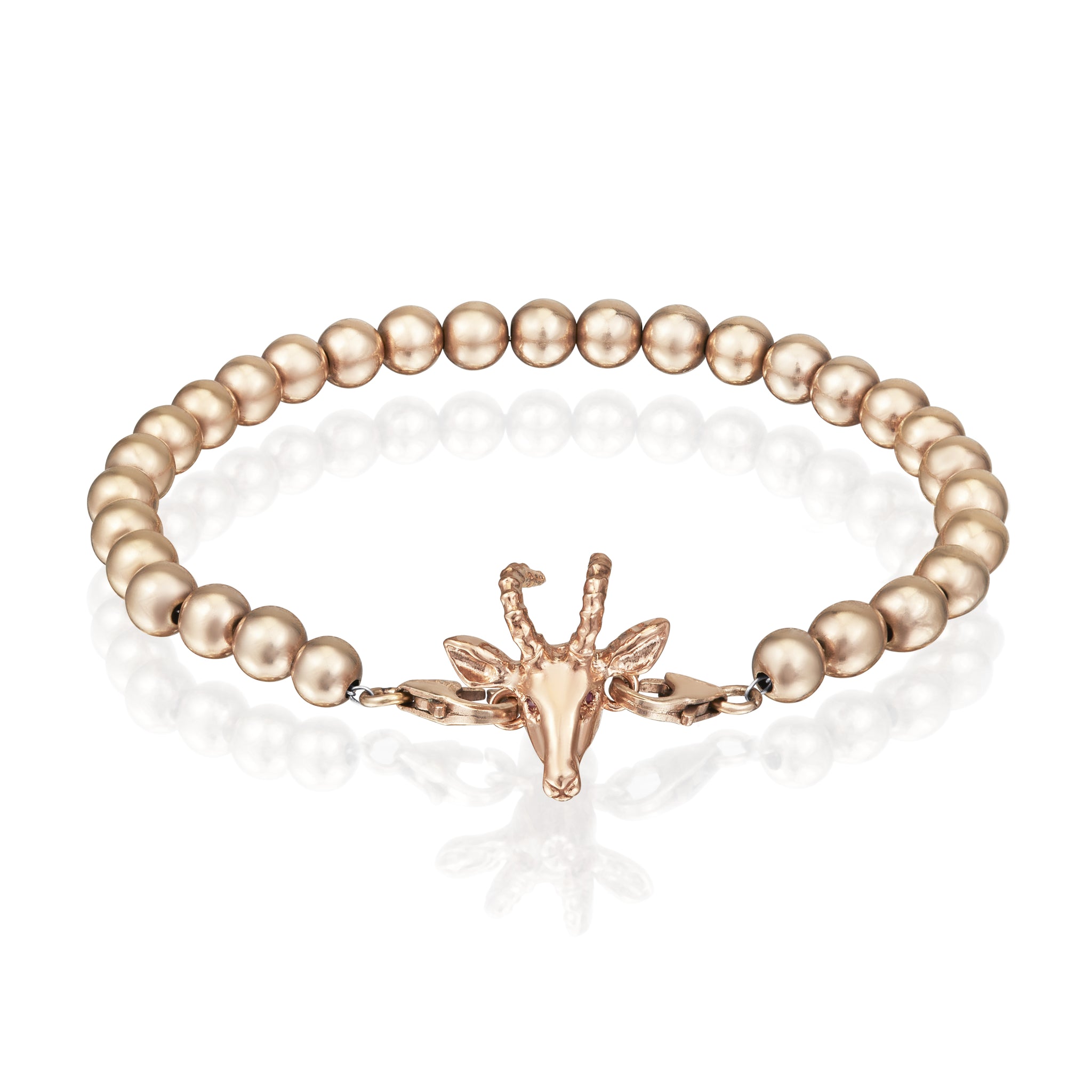 Beaded 18ct Rose Gold Bracelet