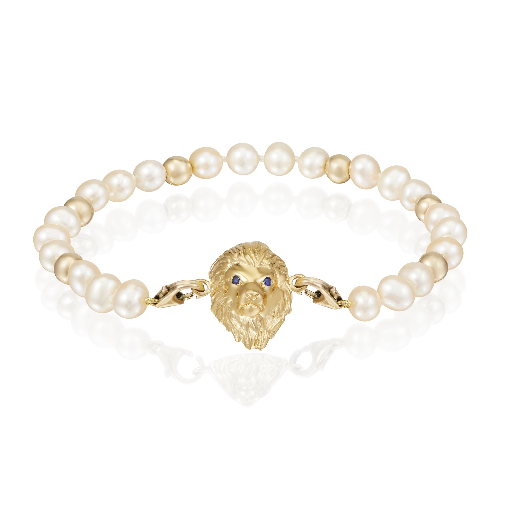 Pink Pearls & 18ct Gold Bead Bracelet