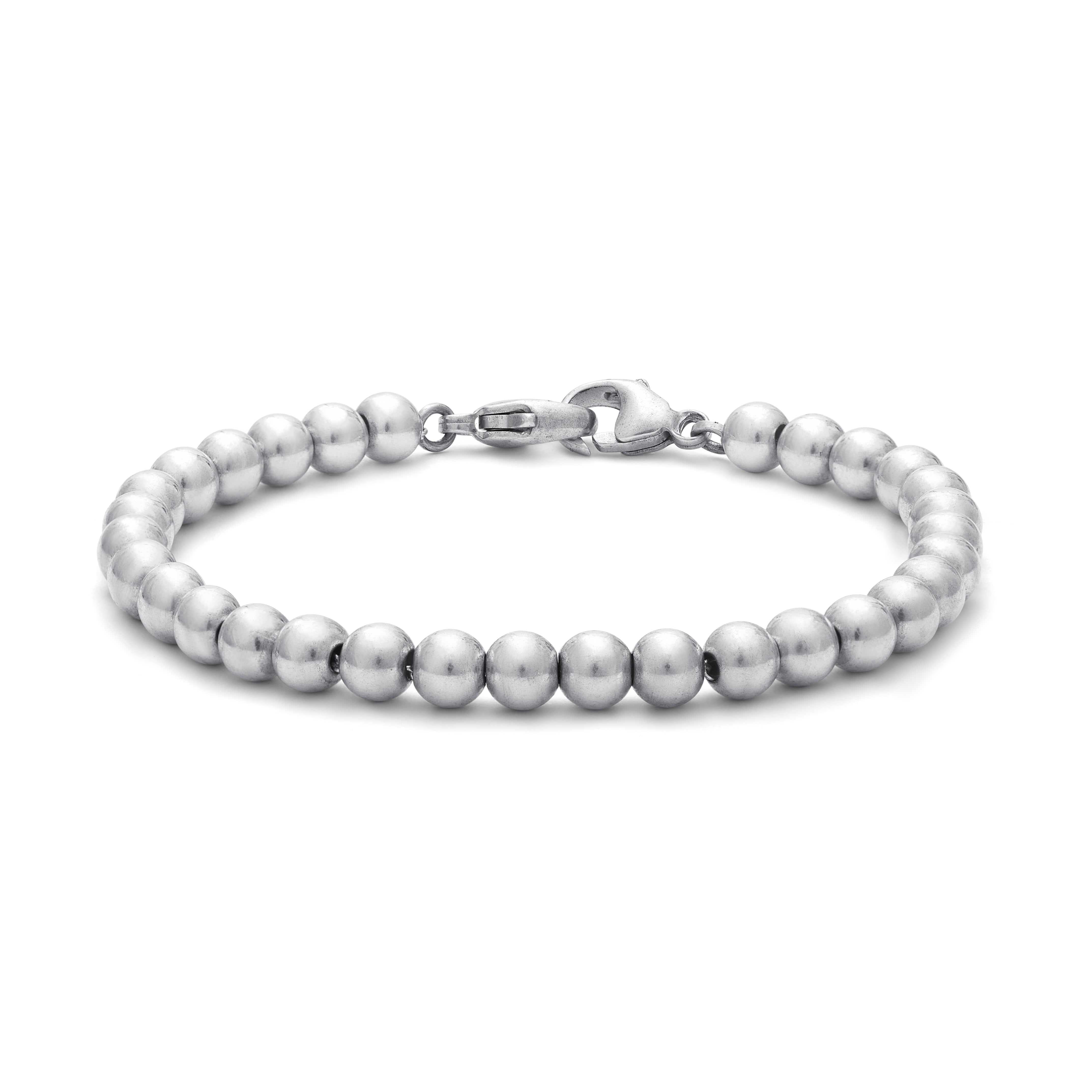 Sterling Silver Beaded Bracelet