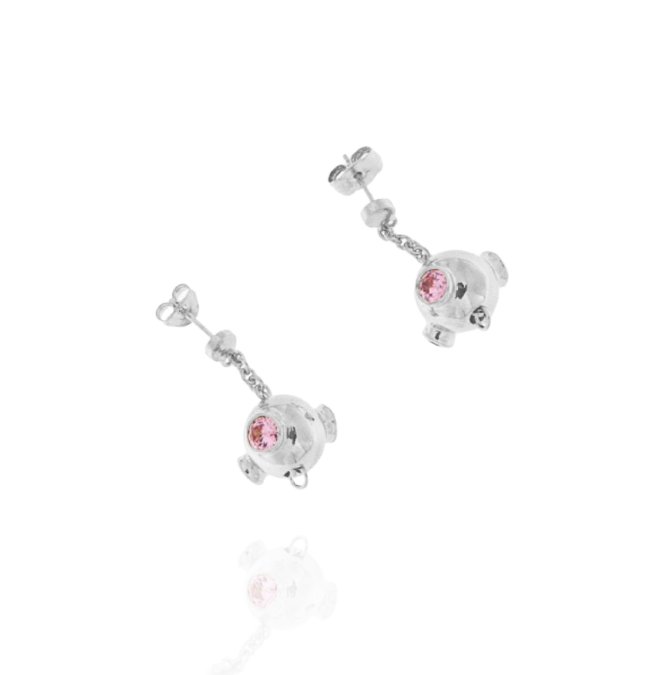 DNA Gemstone 18ct Gold Earrings