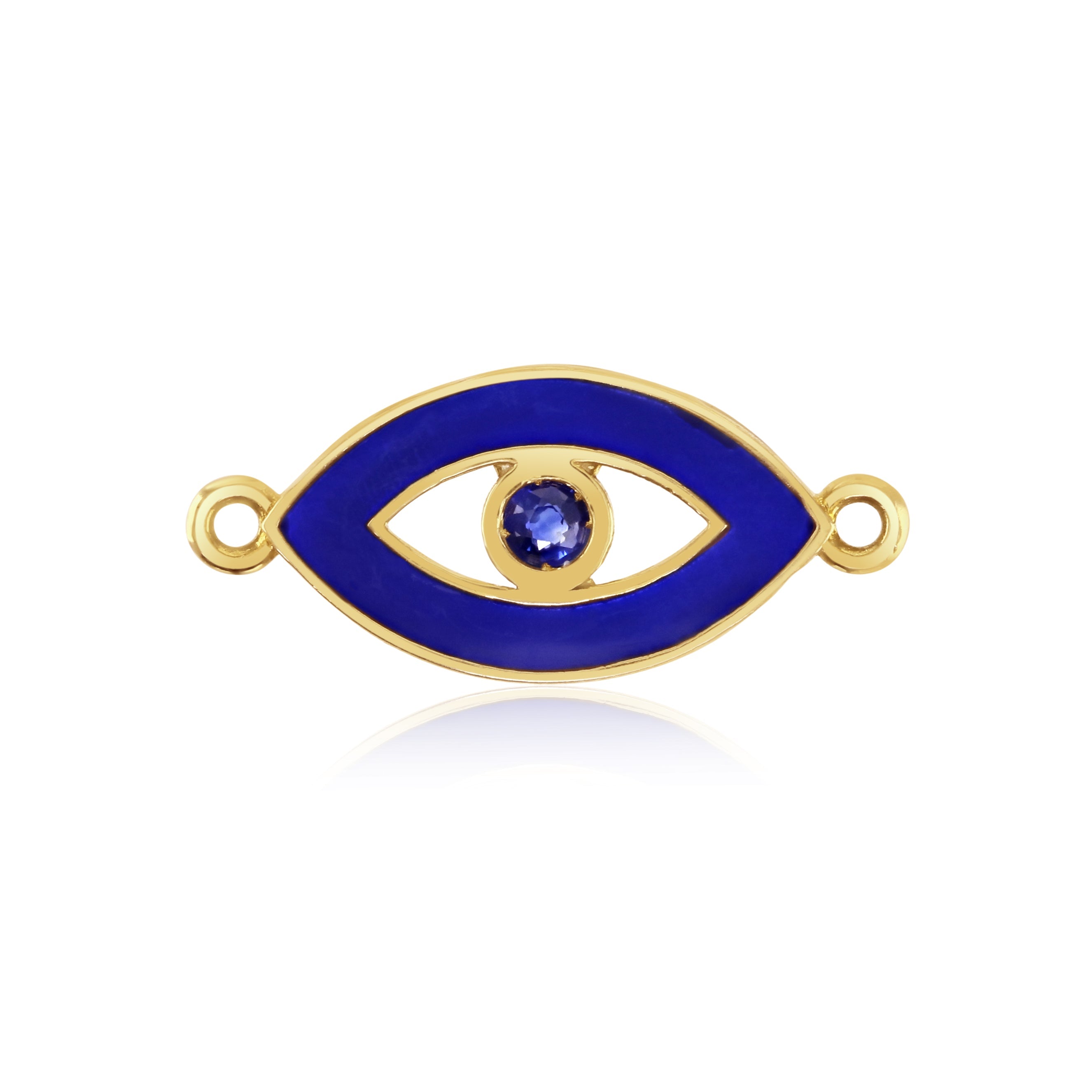 Evil Eye 18ct Gold Charm
