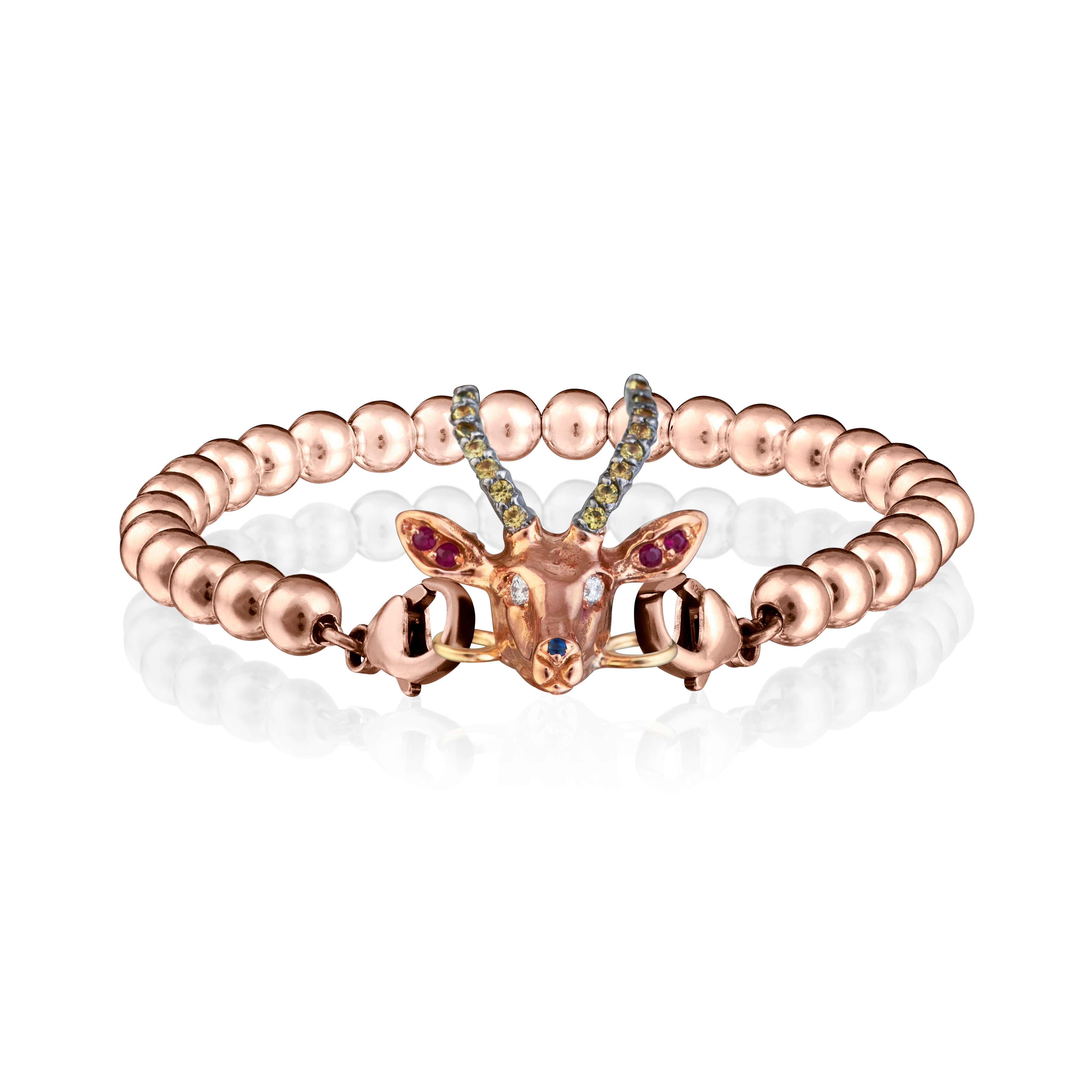 Beaded 18ct Rose Gold Bracelet