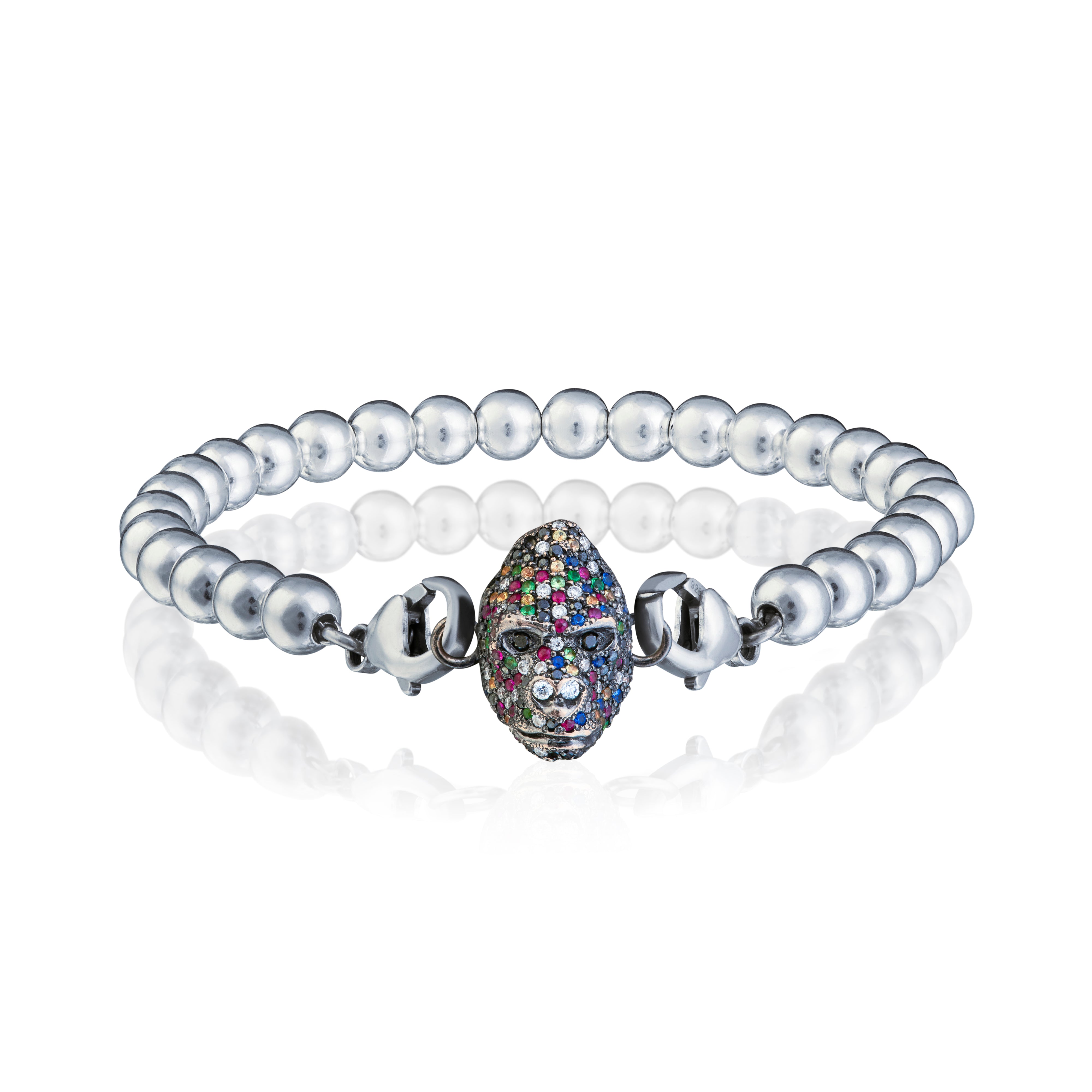 Beaded 18ct White Gold Bracelet