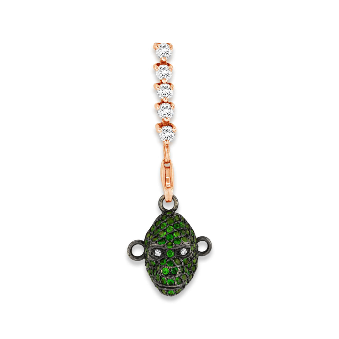 Gorilla 18ct Gold Drop Earrings