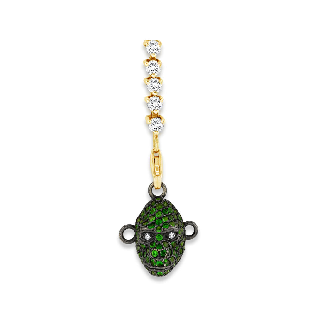 Gorilla 18ct Gold Drop Earrings