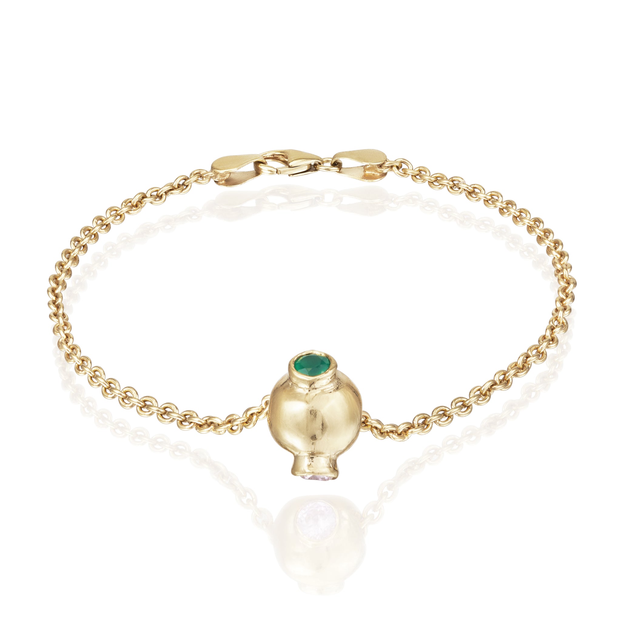 DNA 18ct Gold Gemstone Bracelet