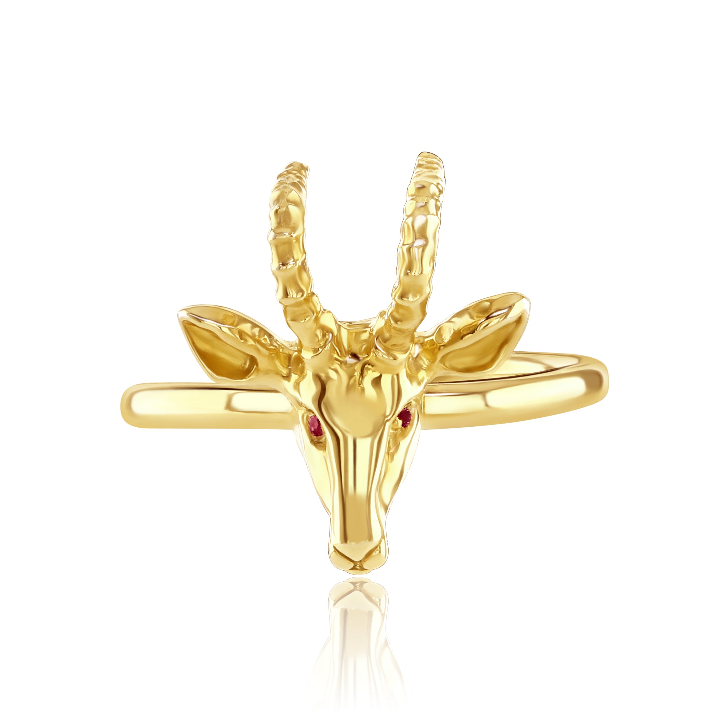 Sterling silver Gazelle ring