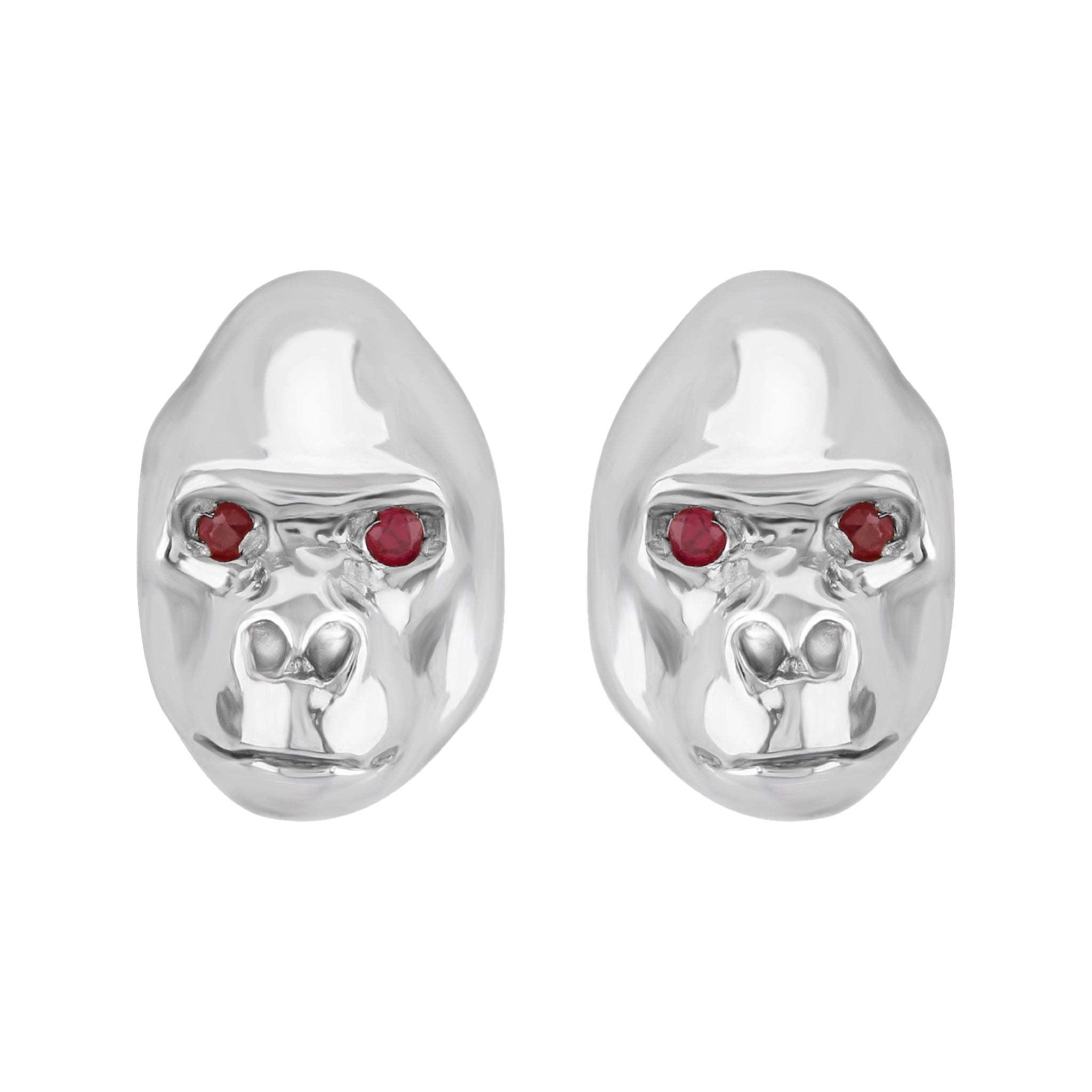 Gorilla 18ct Gold Stud Earring