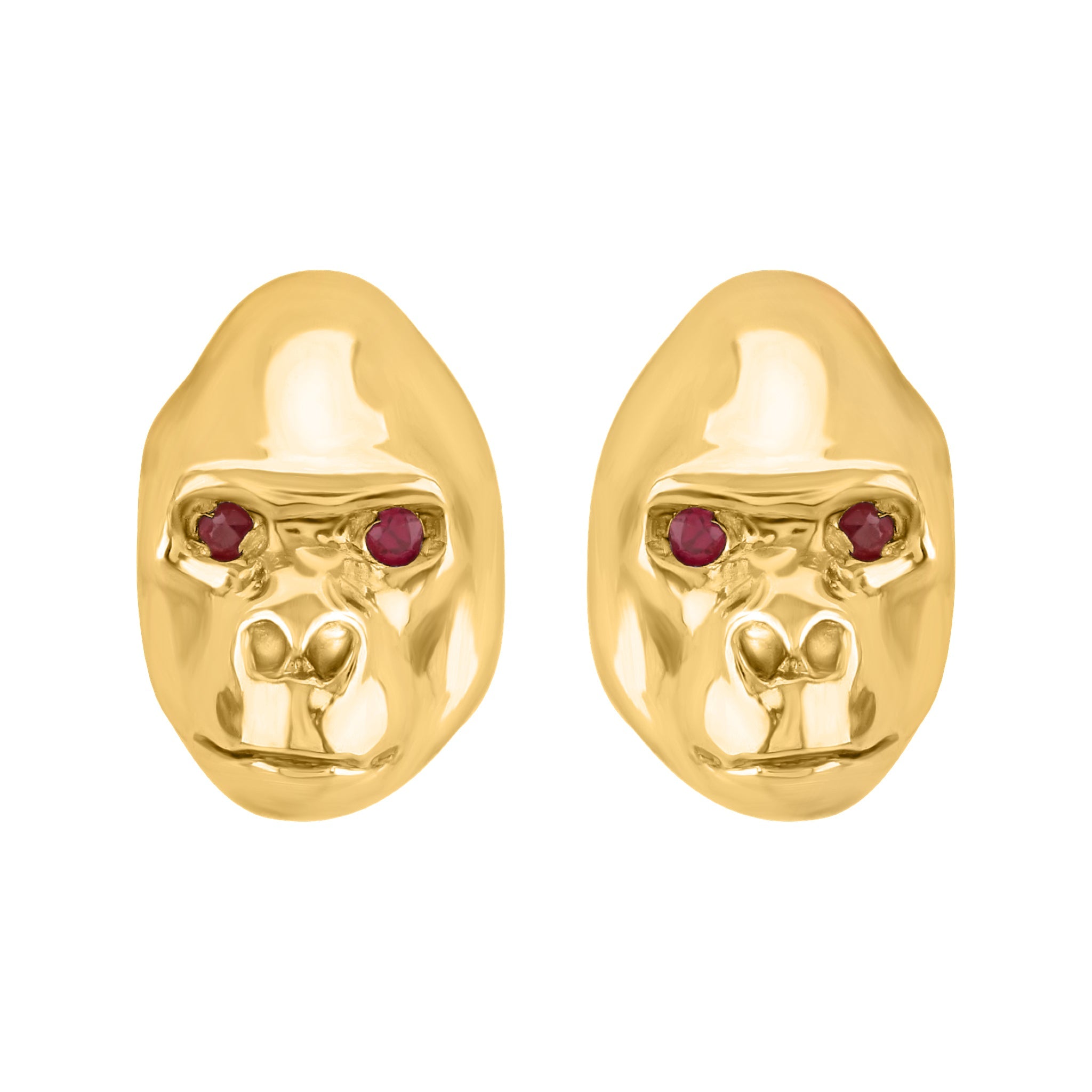 Gorilla Safari Cufflinks 18ct Gold
