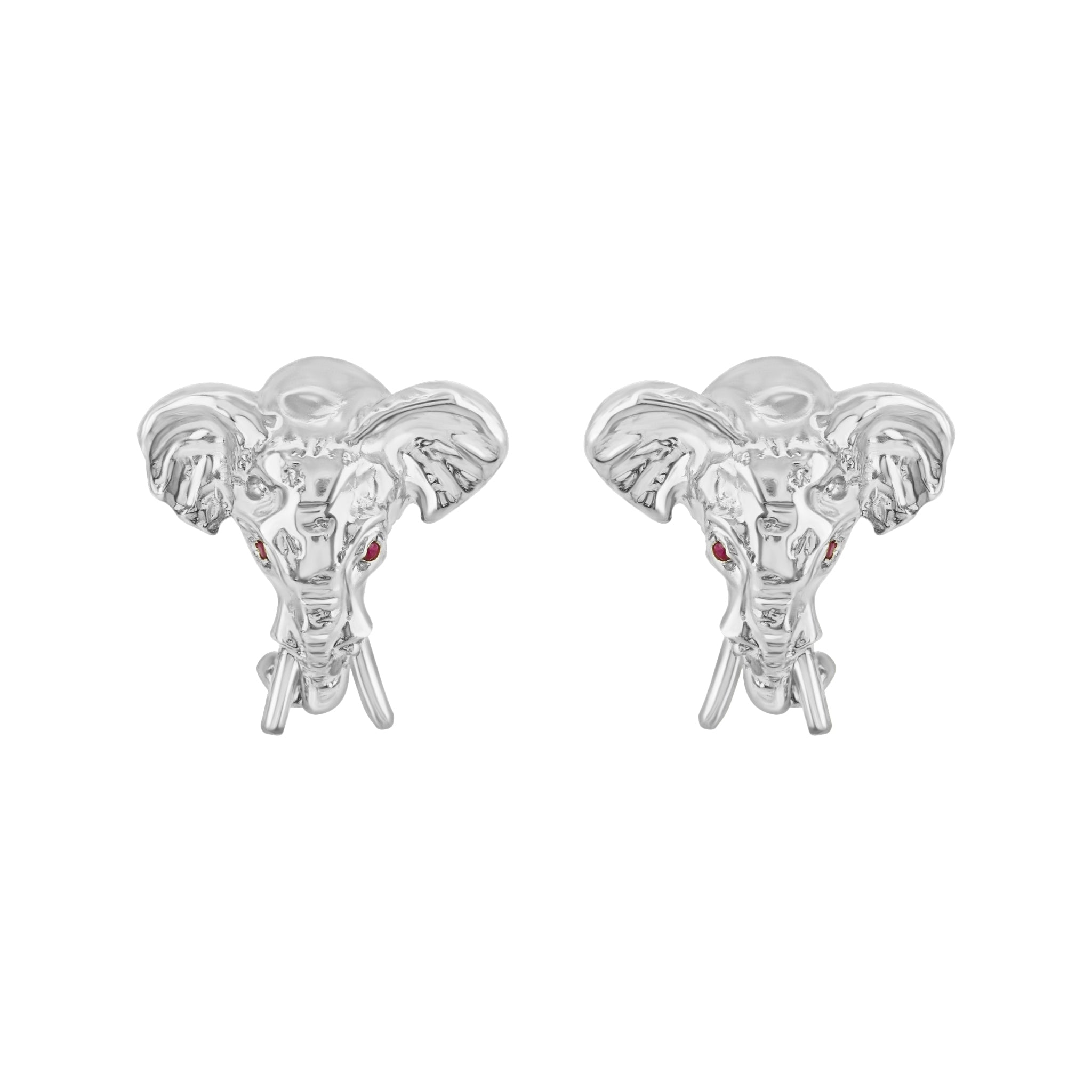 Elephant 18ct Gold Stud Earrings
