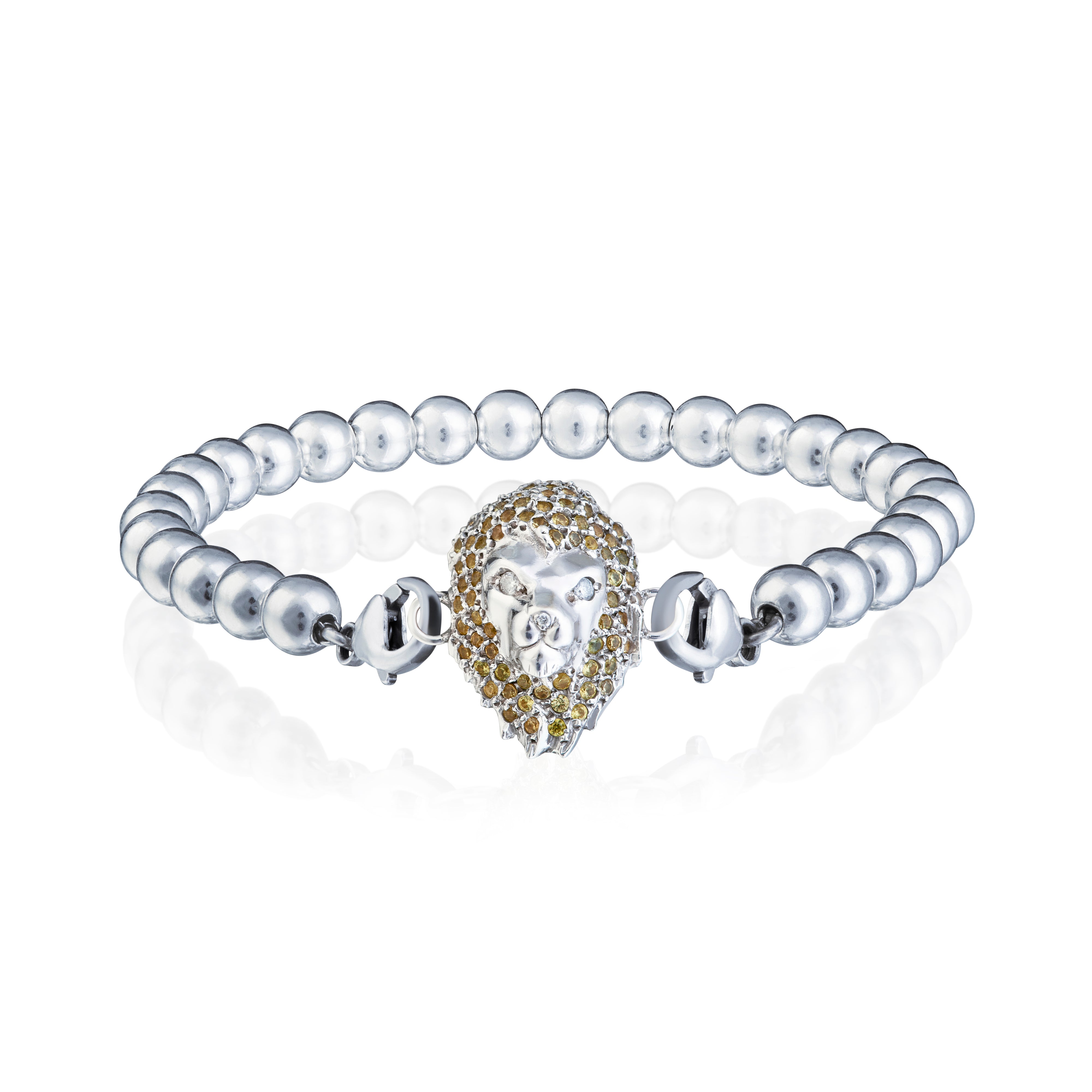 Beaded 18ct White Gold Bracelet
