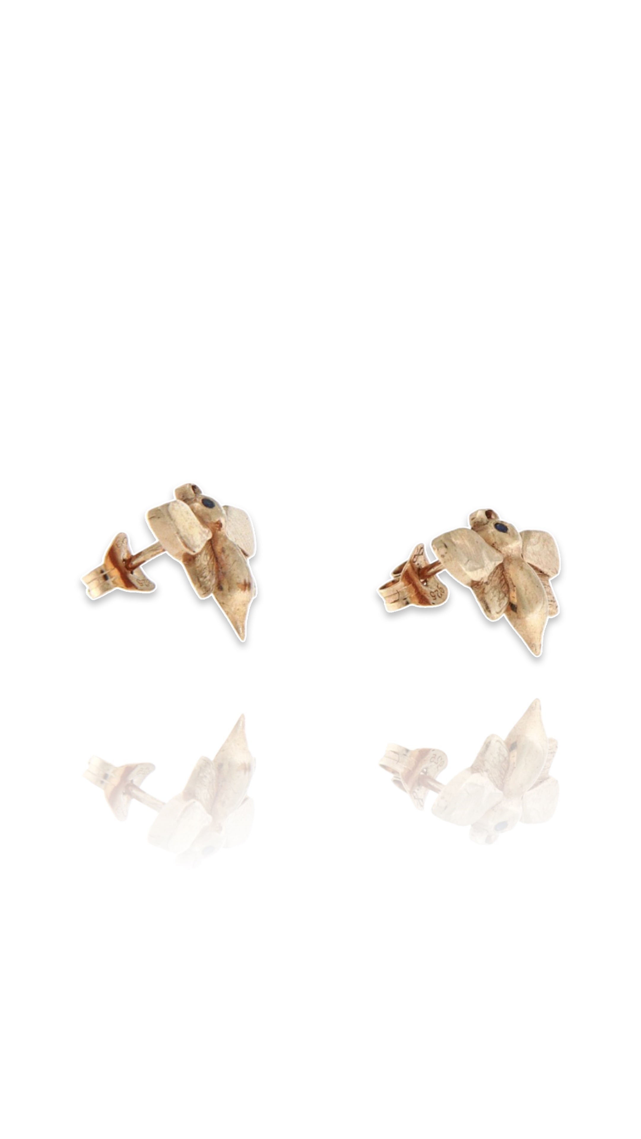 18ct Gold Bee Earrings