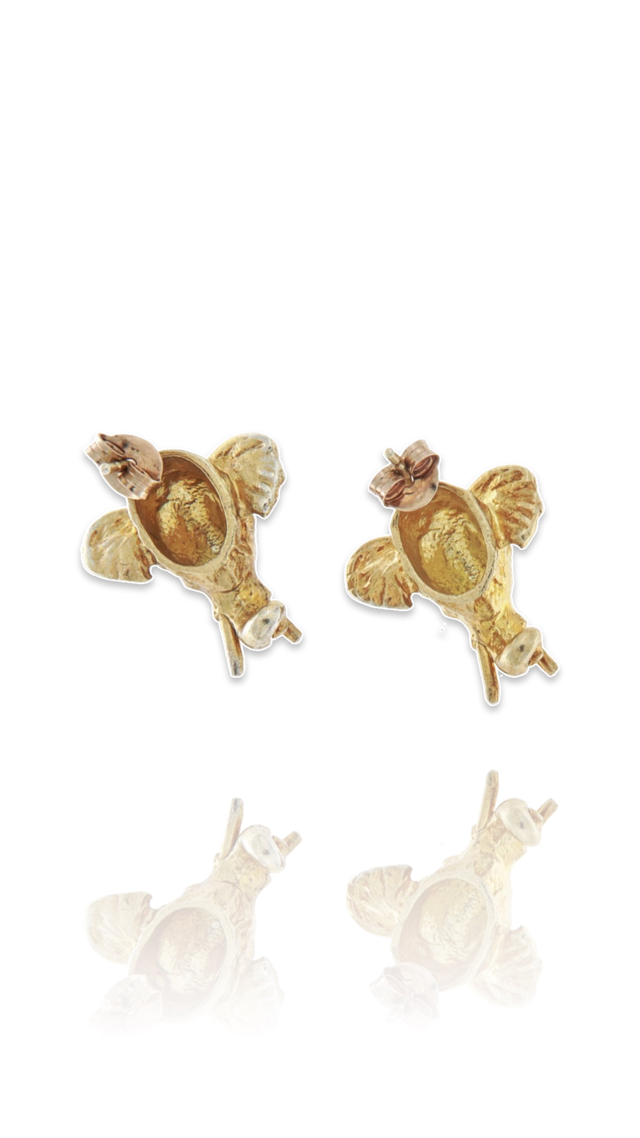 Elephant 18ct Gold Stud Earrings