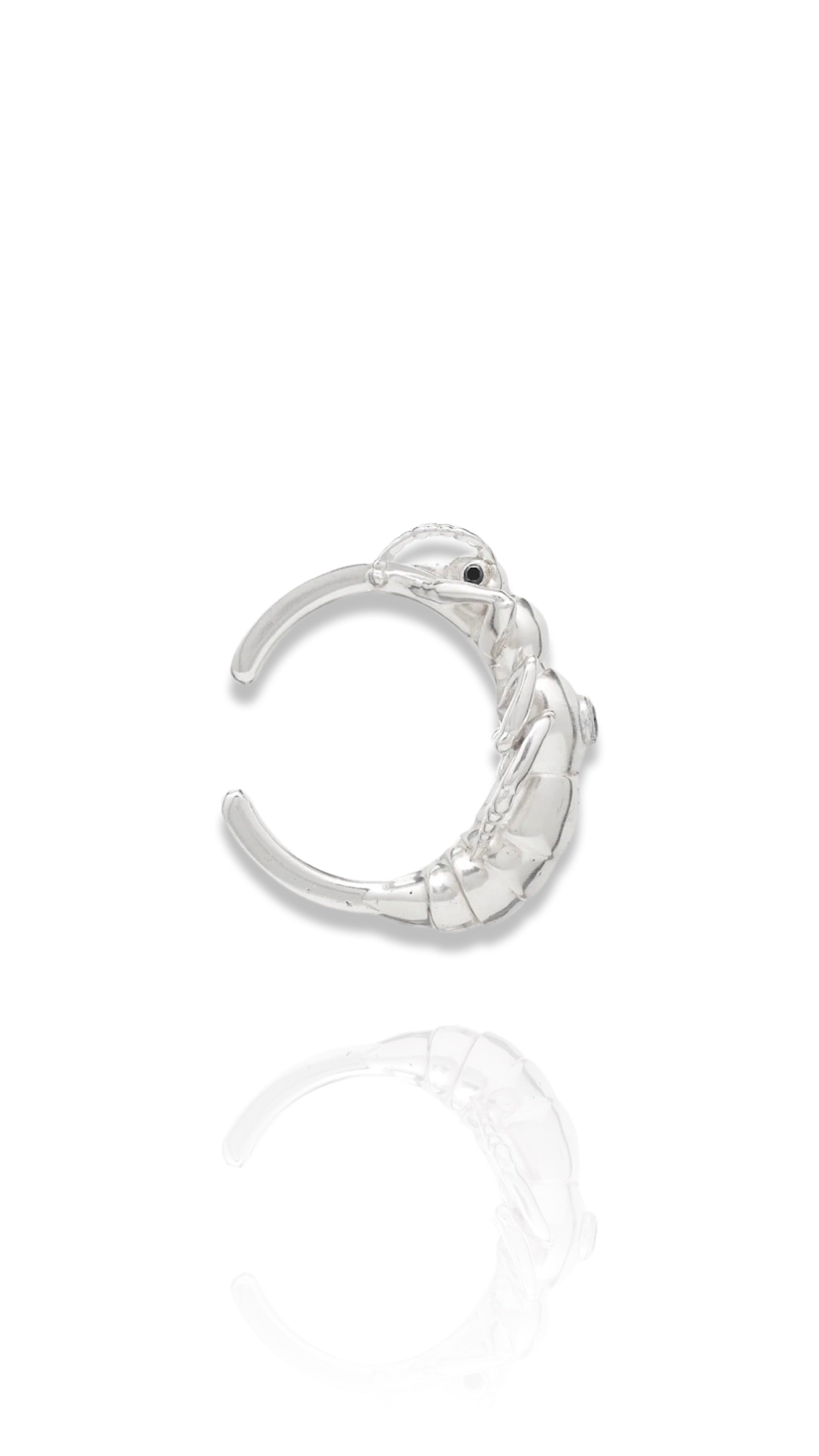 African Rove Beetle Large Gemstone Cuff Bangle