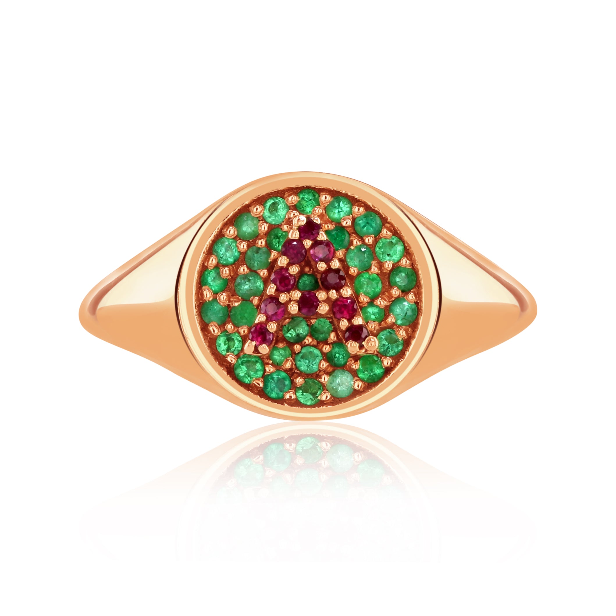 18ct gold Initial Signet ring