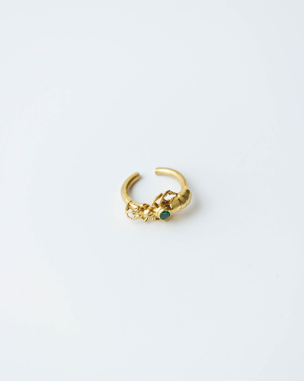 Sterling Silver African Rove beetle ring