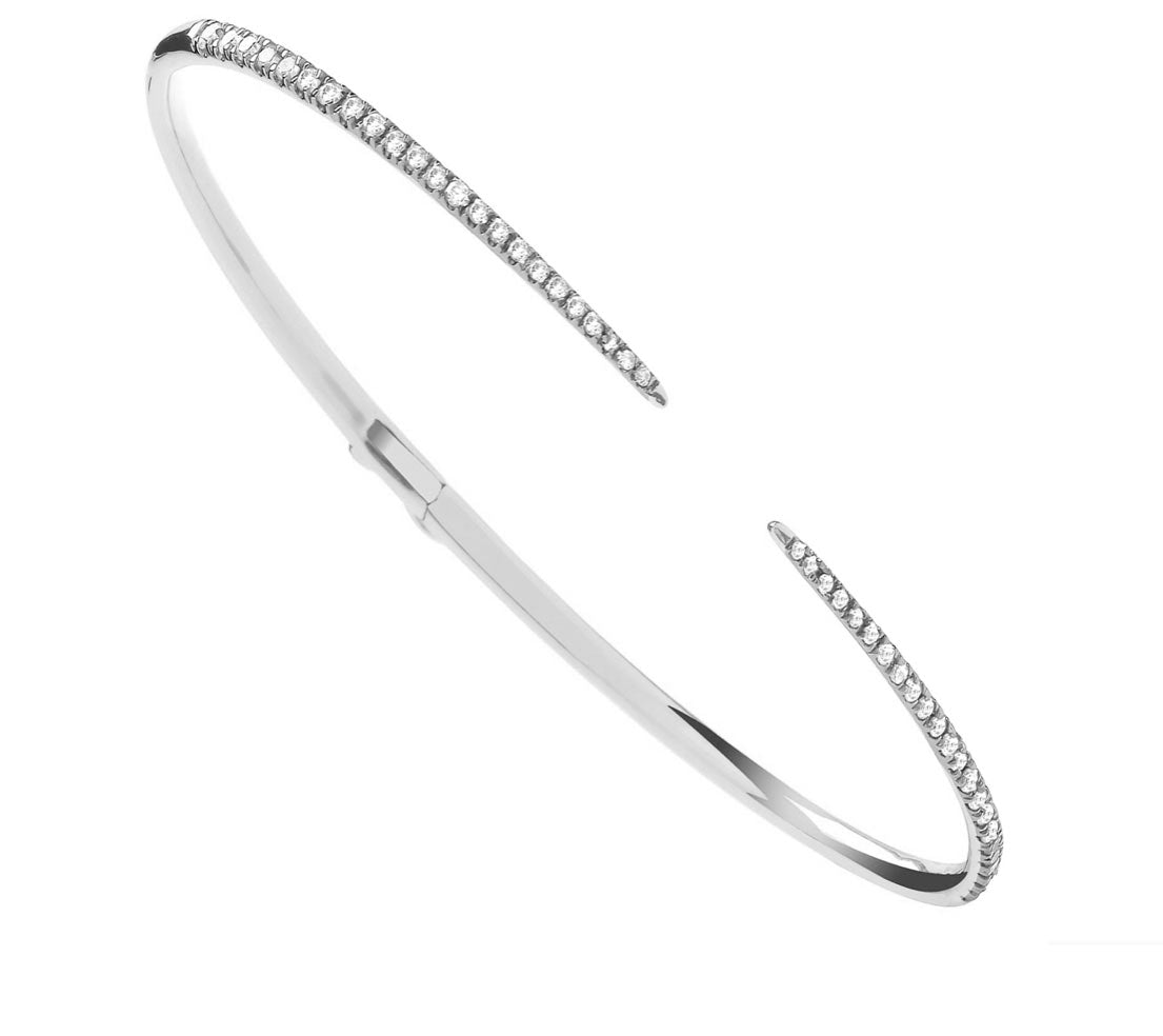 Stackable 18ct Gold Claw Bangle