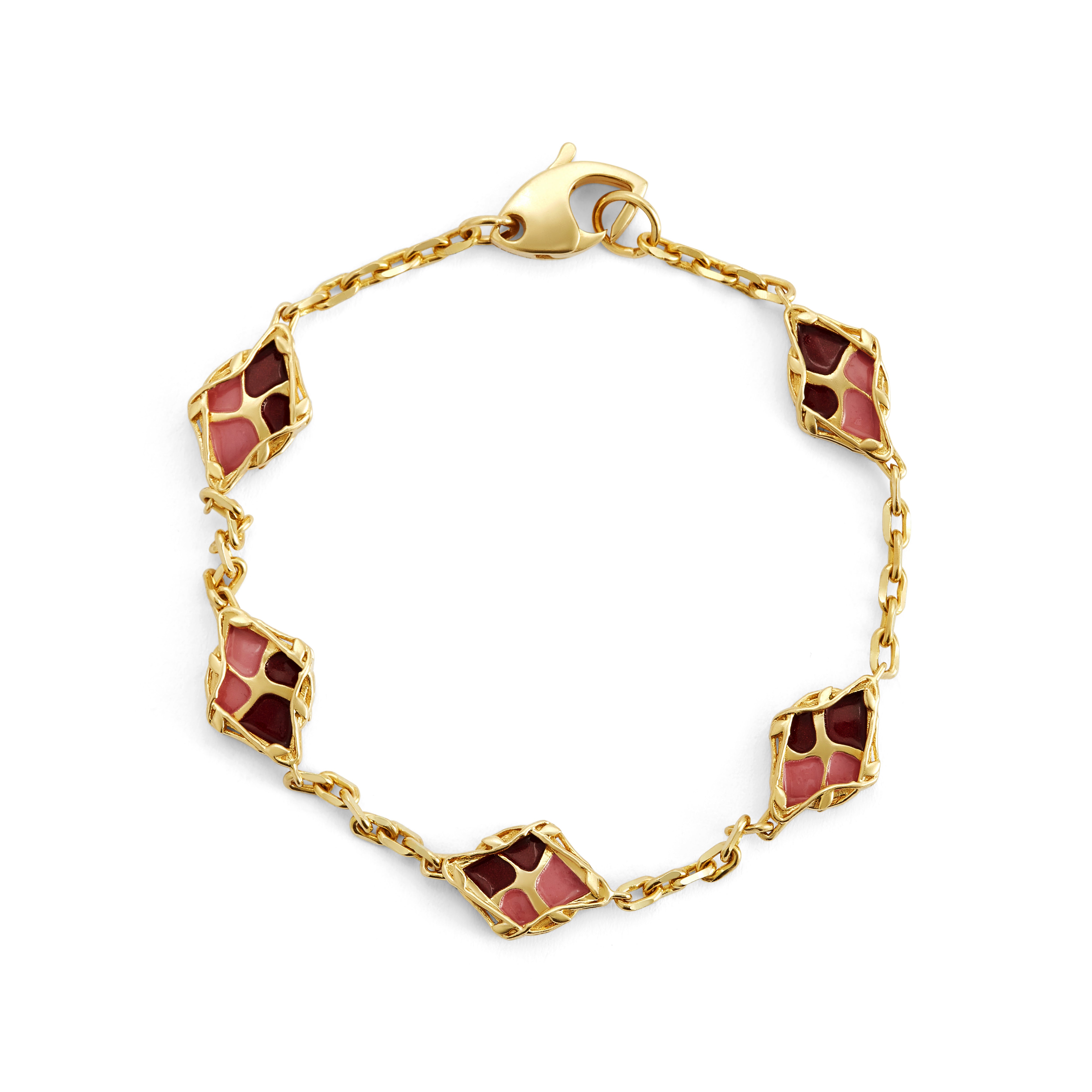 Jungle Splash Cloisonné’ Enamel Bracelet
