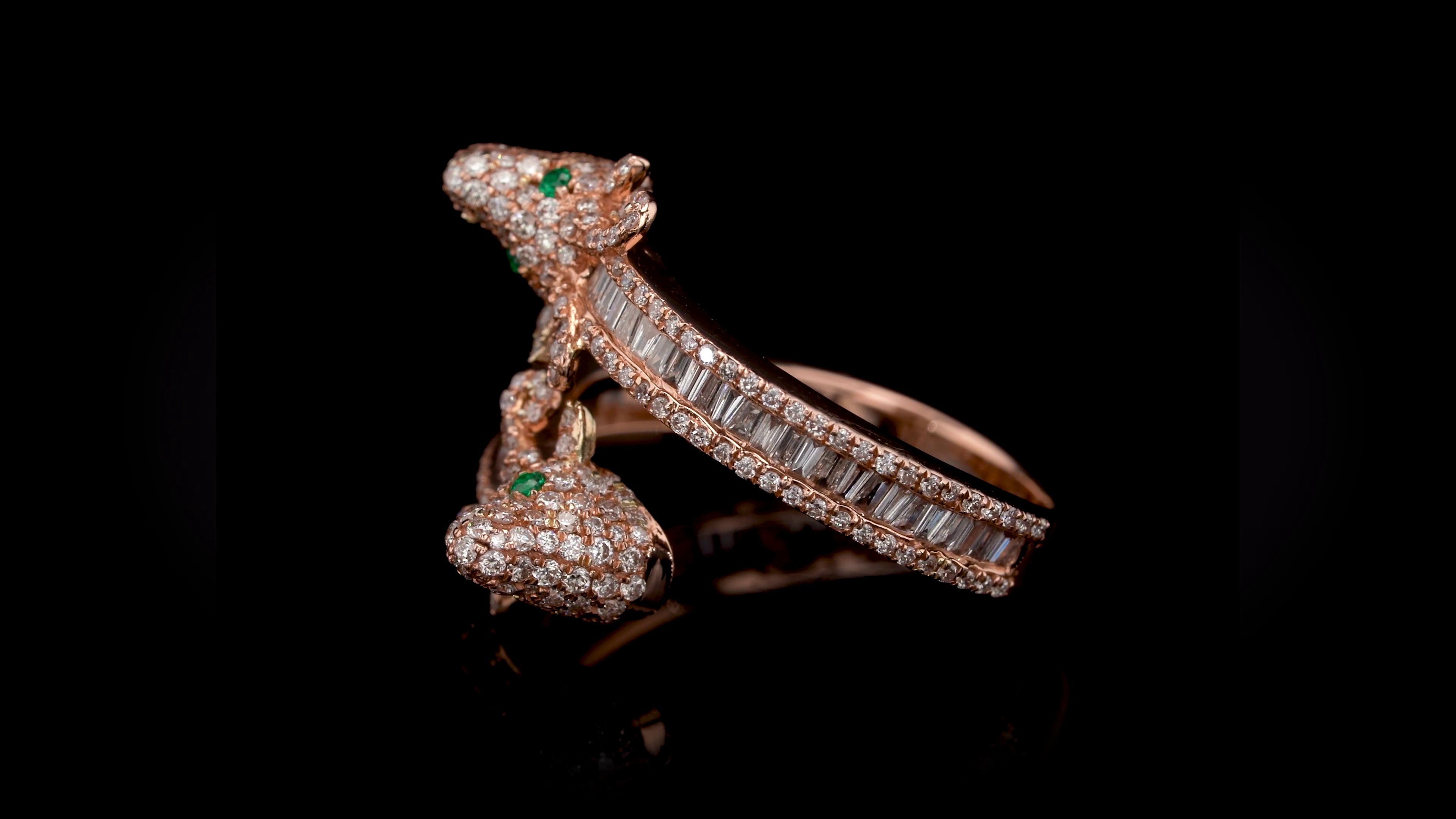 Graceful Gazelle Rose gold Diamond ring