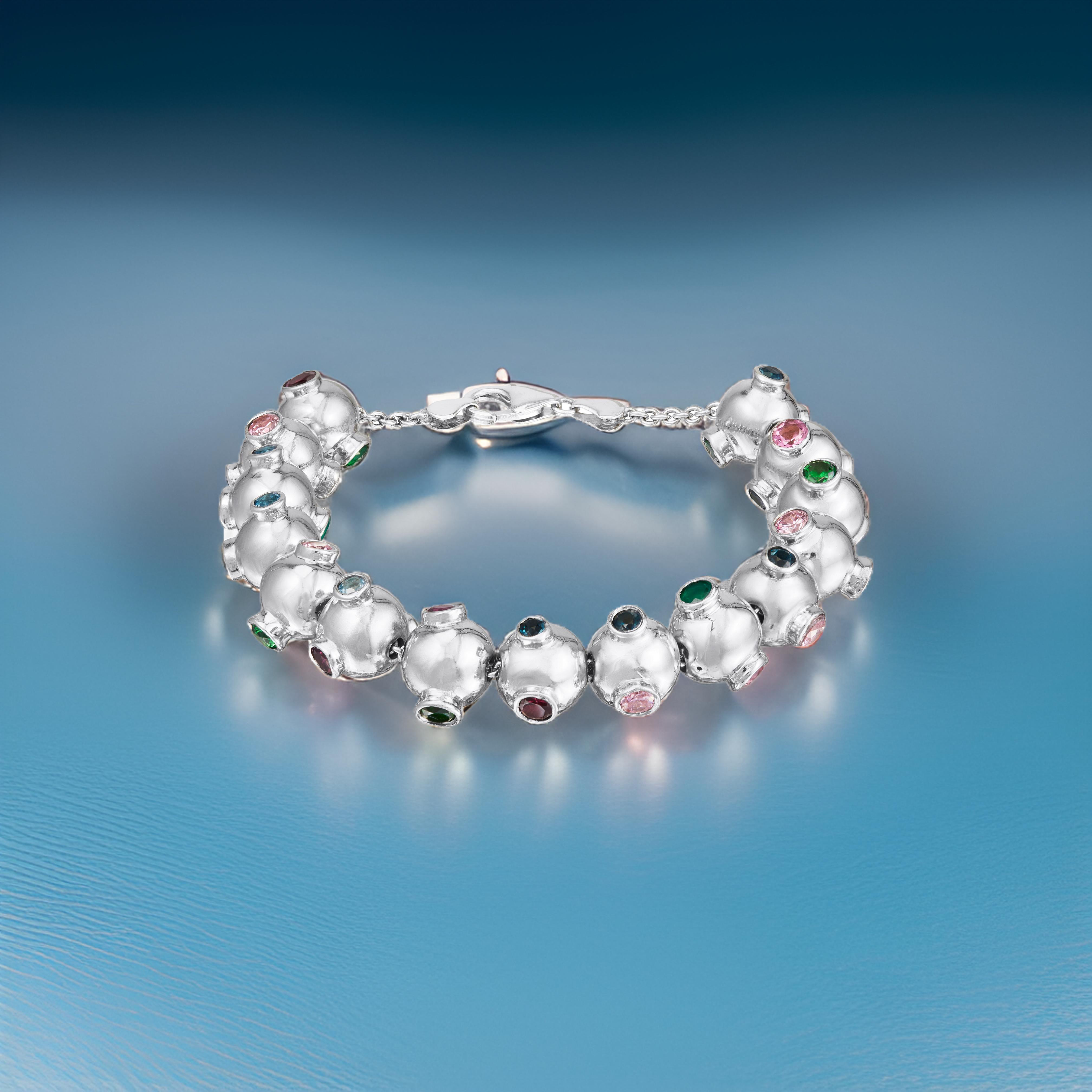 Chenille’ DNA 18ct white gold bracelet