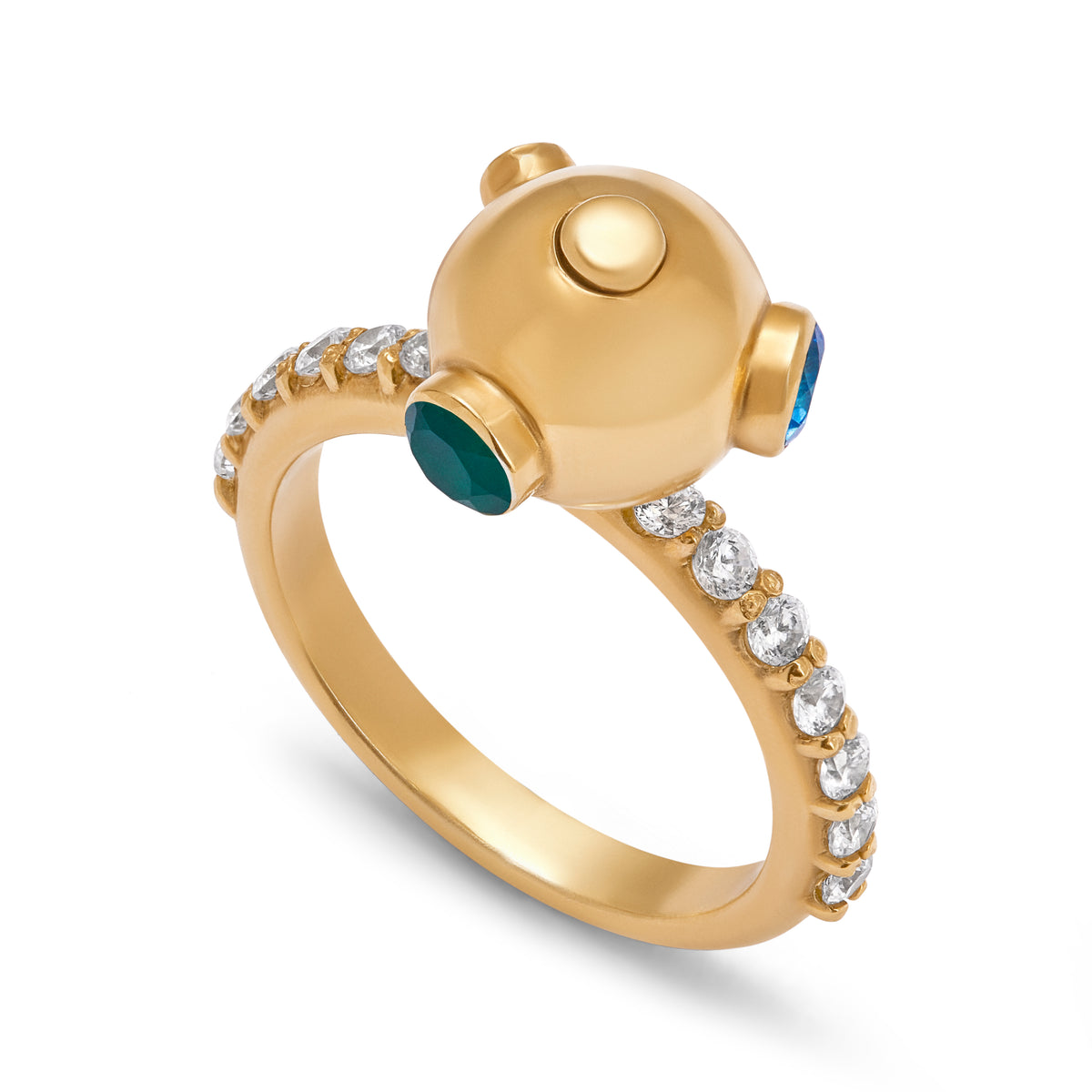 DNA Stackable Motion 18ct Gold Ring