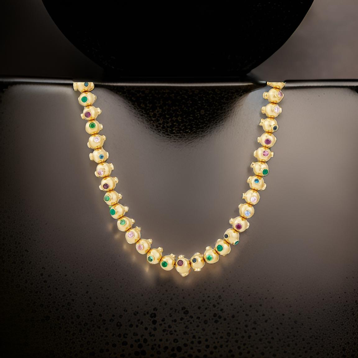 Chenille’ DNA 18ct yellow gold necklace