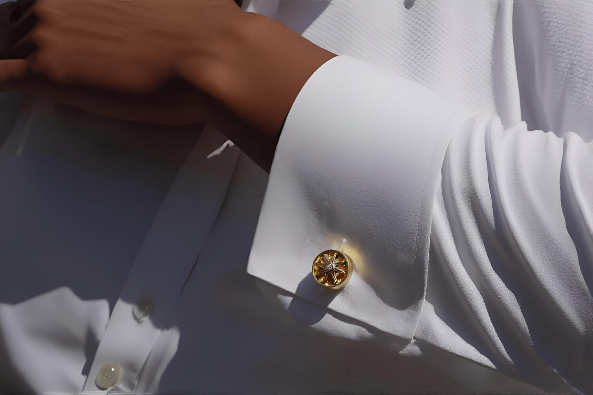Galaxy Motion Star Kinetic Sterling Silver Cufflinks