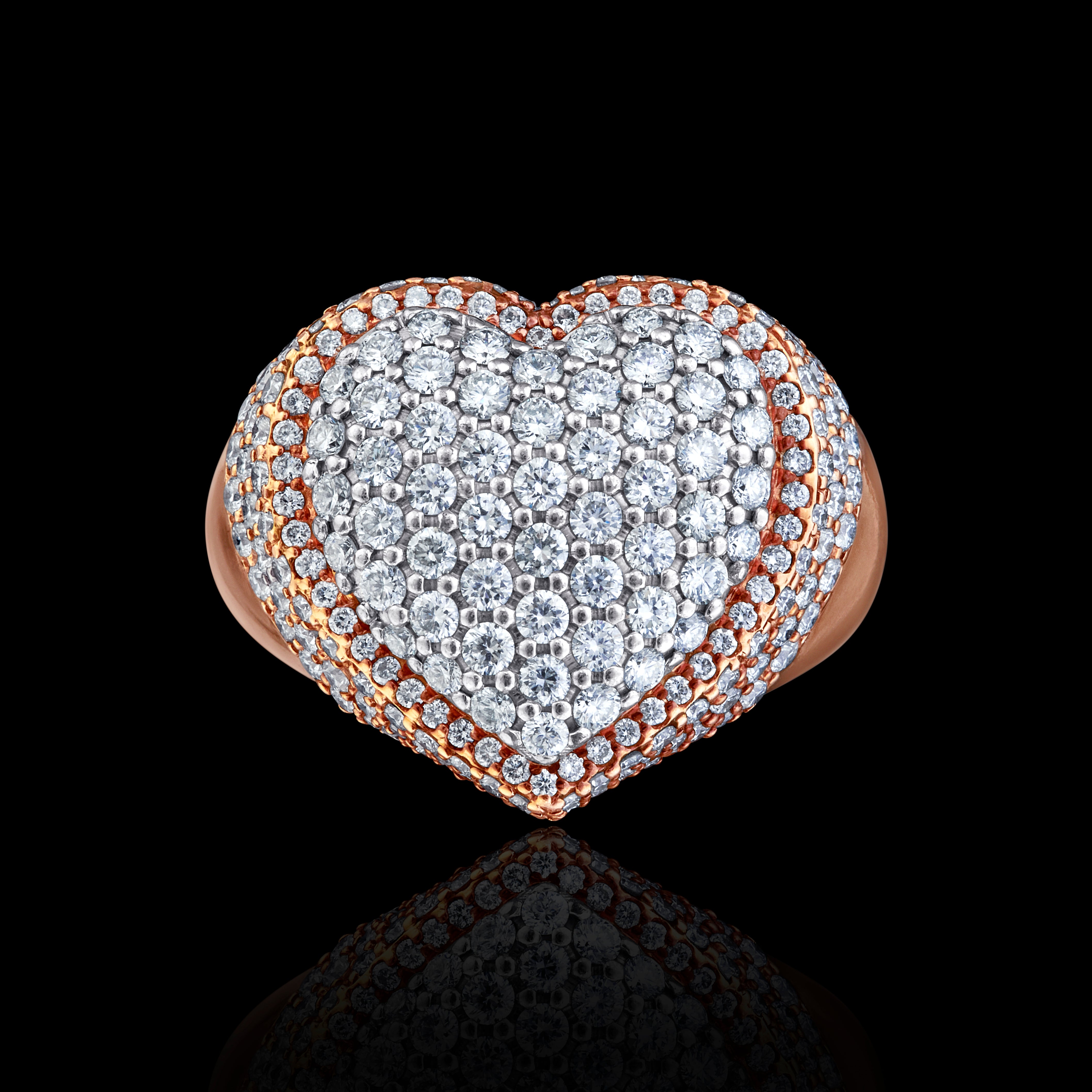 Full heart Diamond ring