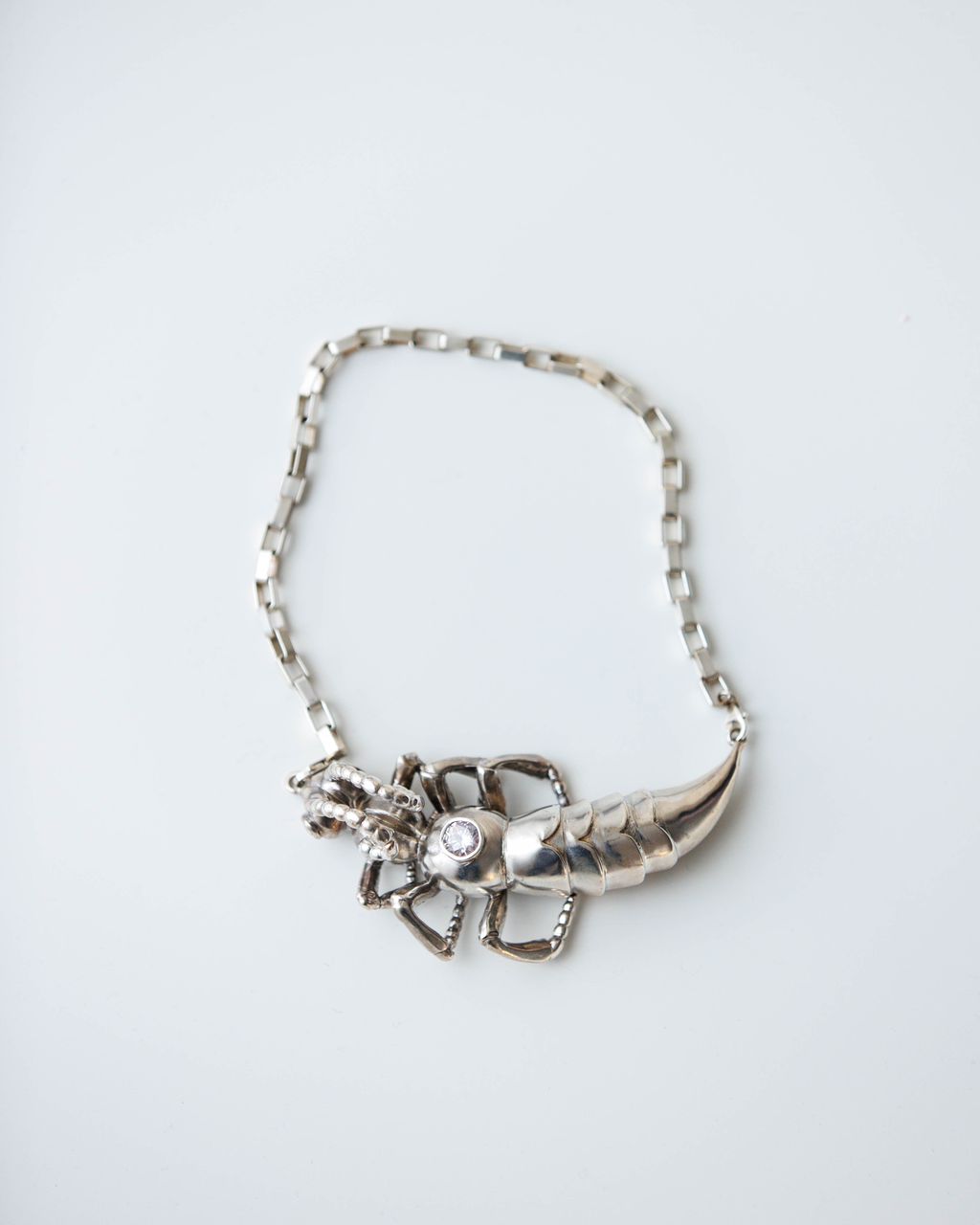 Sterling Silver Large African Rove beetle necklace