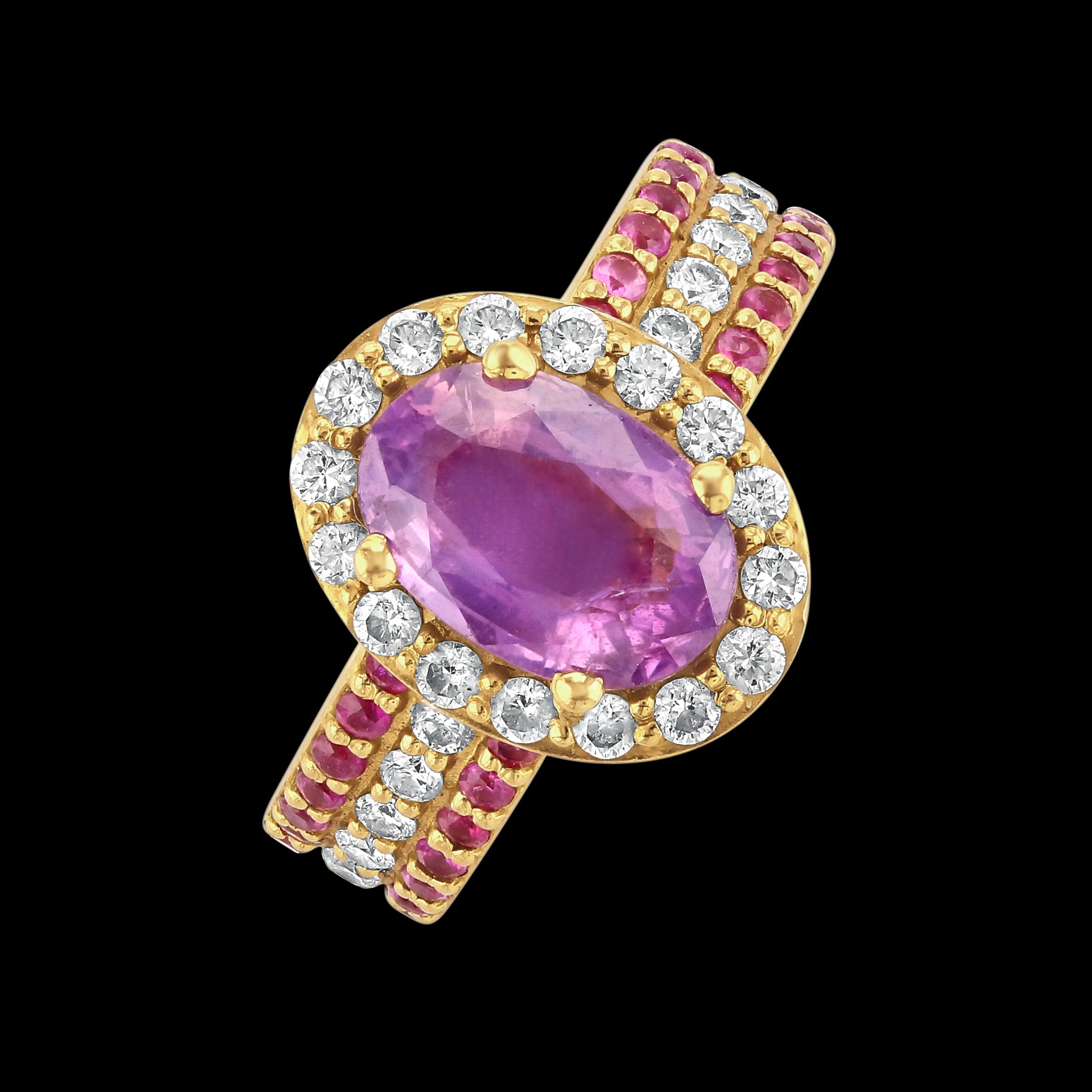 18ct Yellow Gold Pink Prince ring
