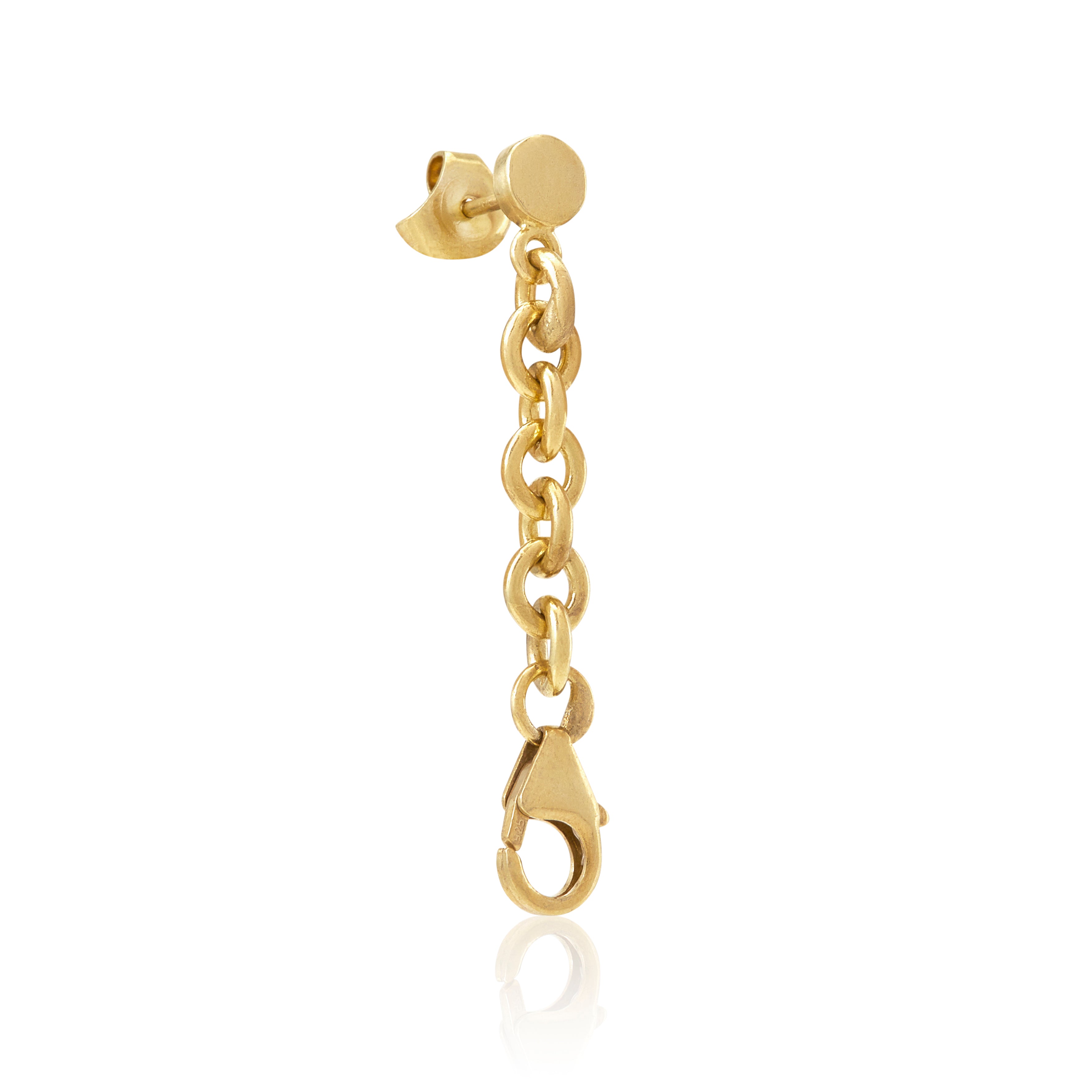 Safari earring drops in 18ct gold.